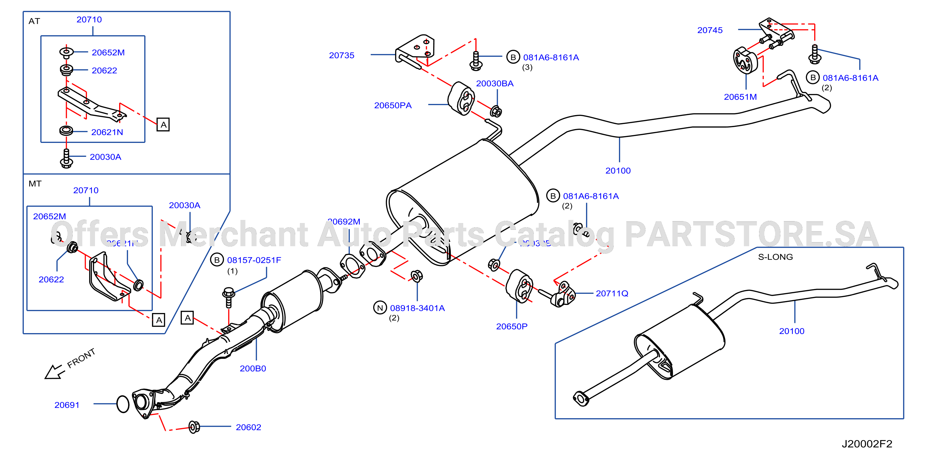 Exhaust Tube Muffler Qr25De