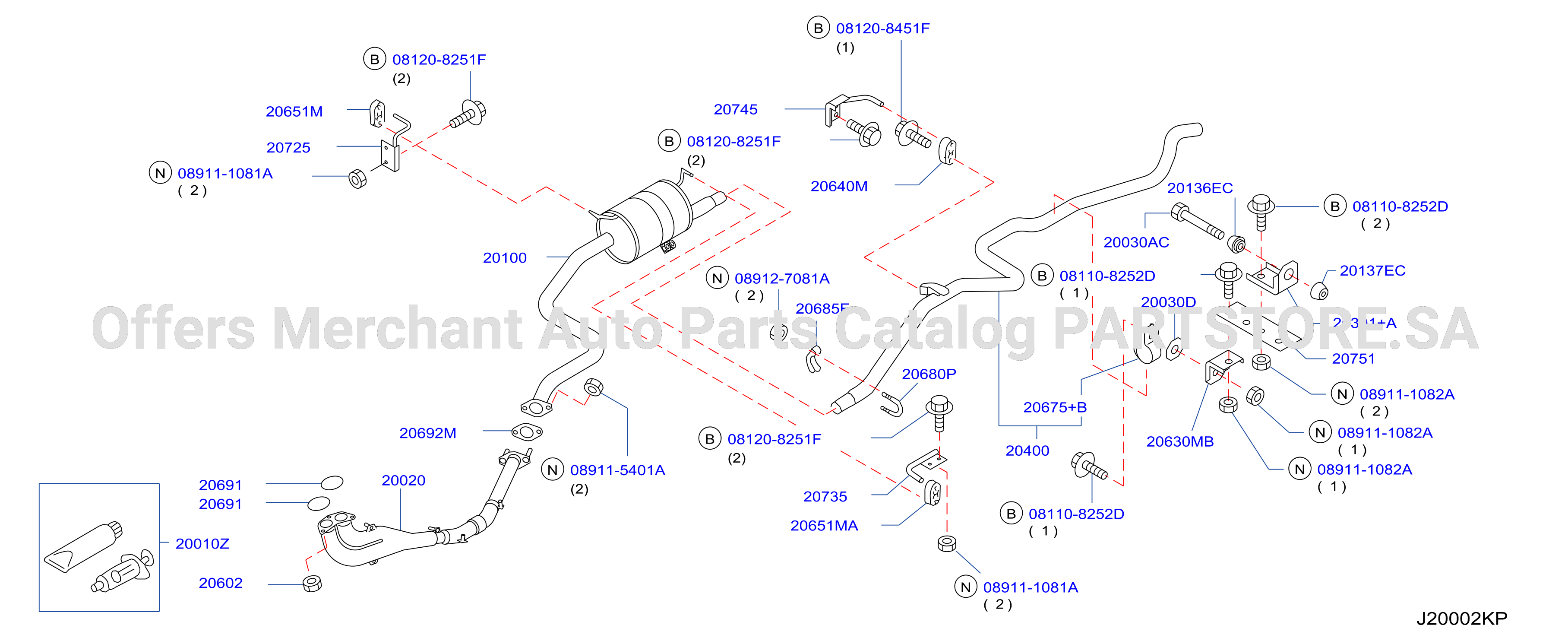 Exhaust Tube Muffler Tb45E Rrby7