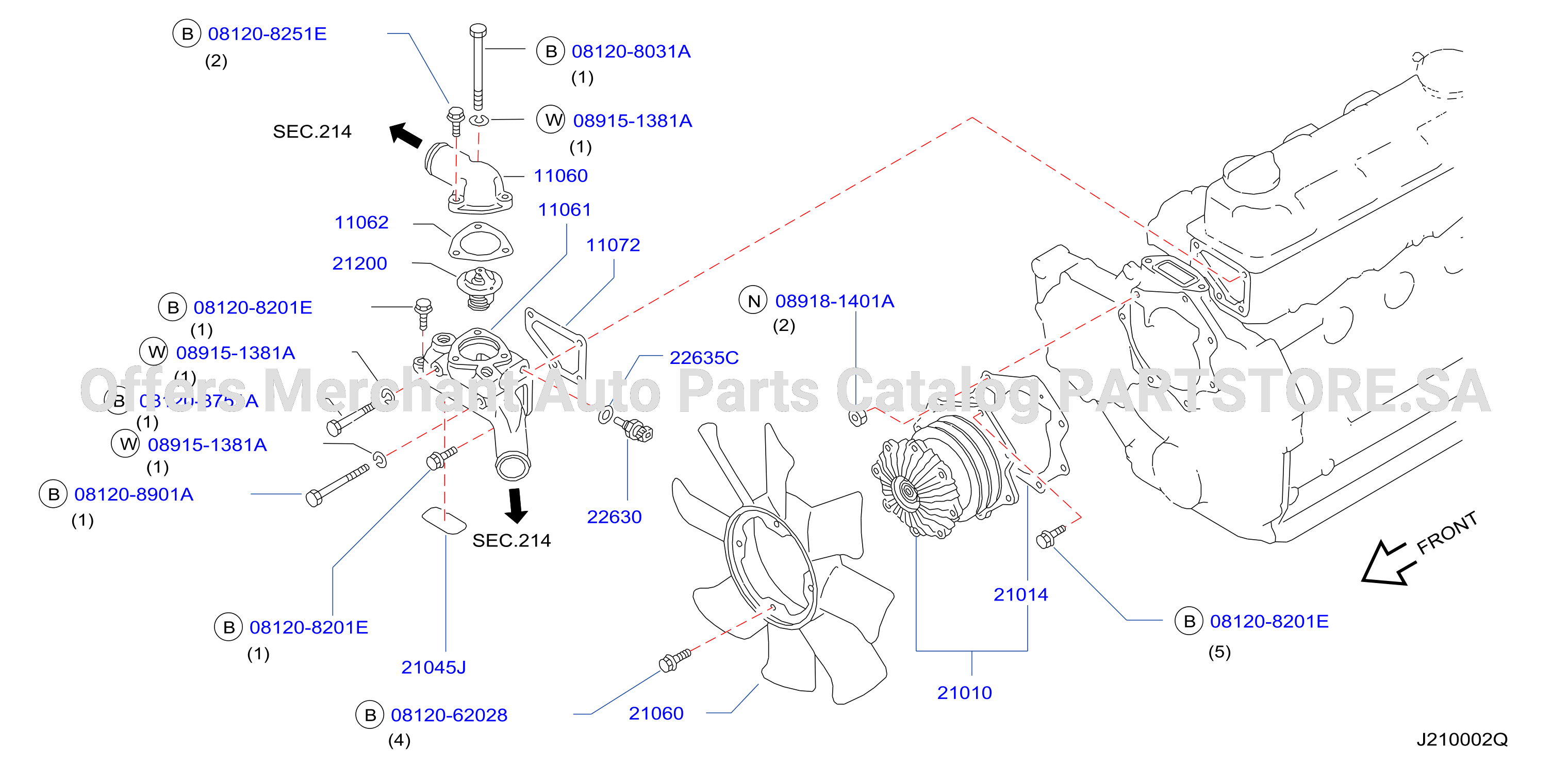 Water Pump Cooling Fan Thermostat