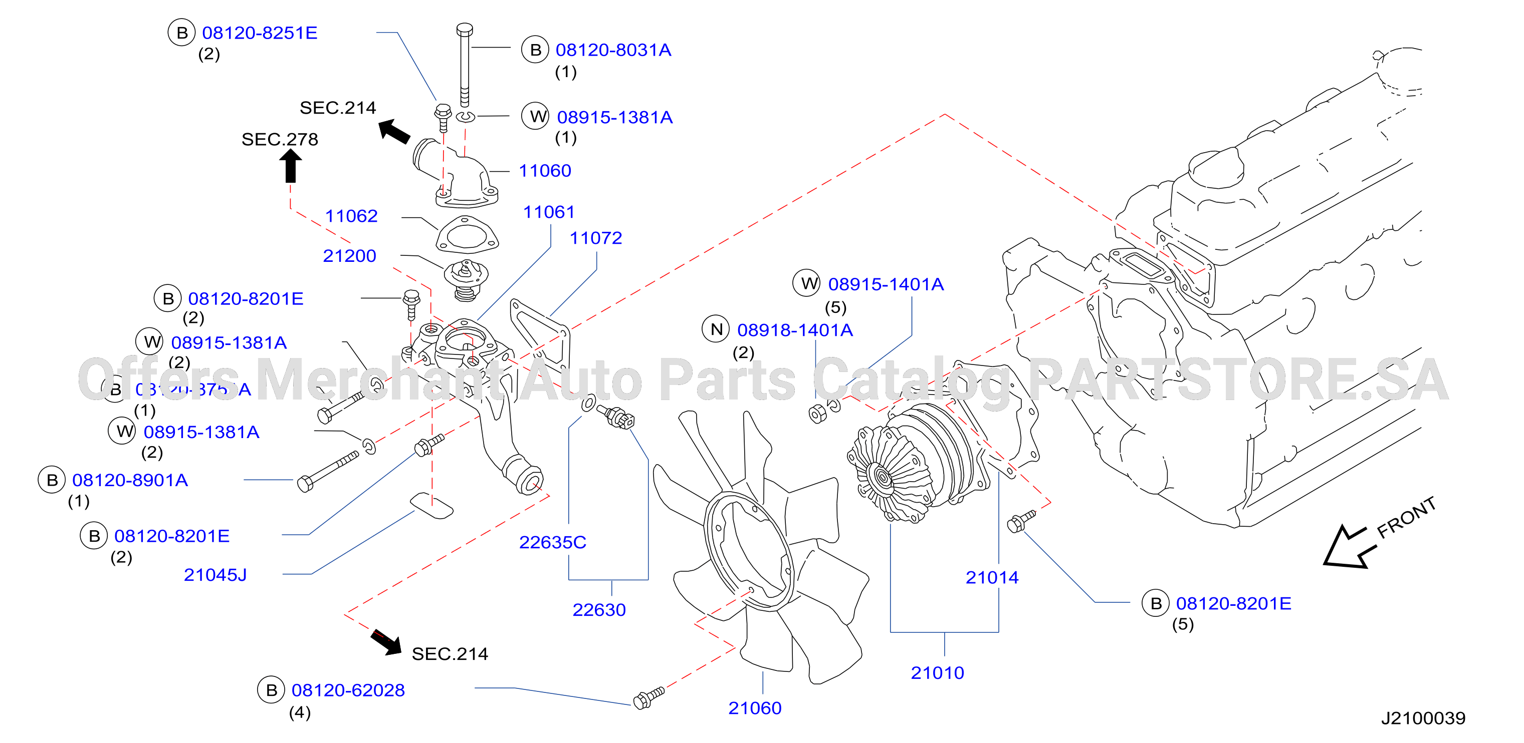 Water Pump Cooling Fan Thermostat