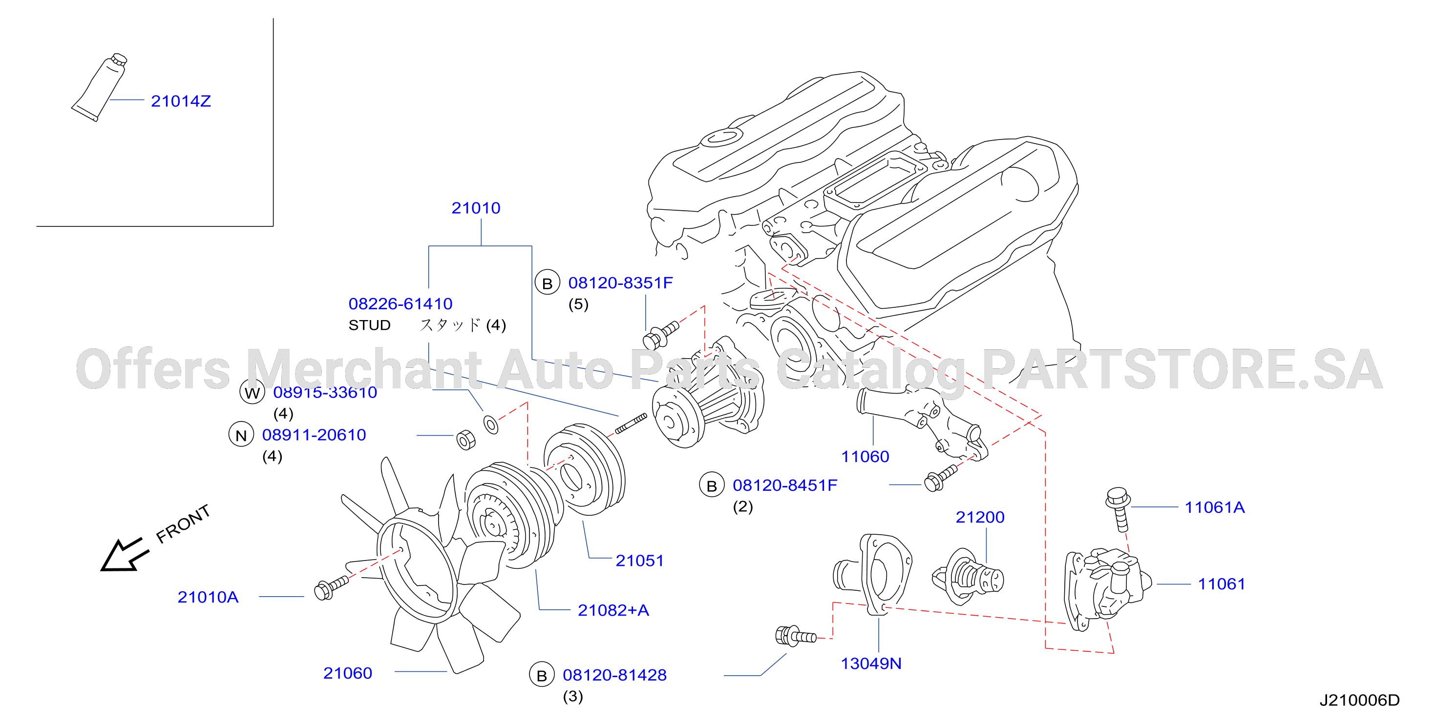 Water Pump Cooling Fan Thermostat