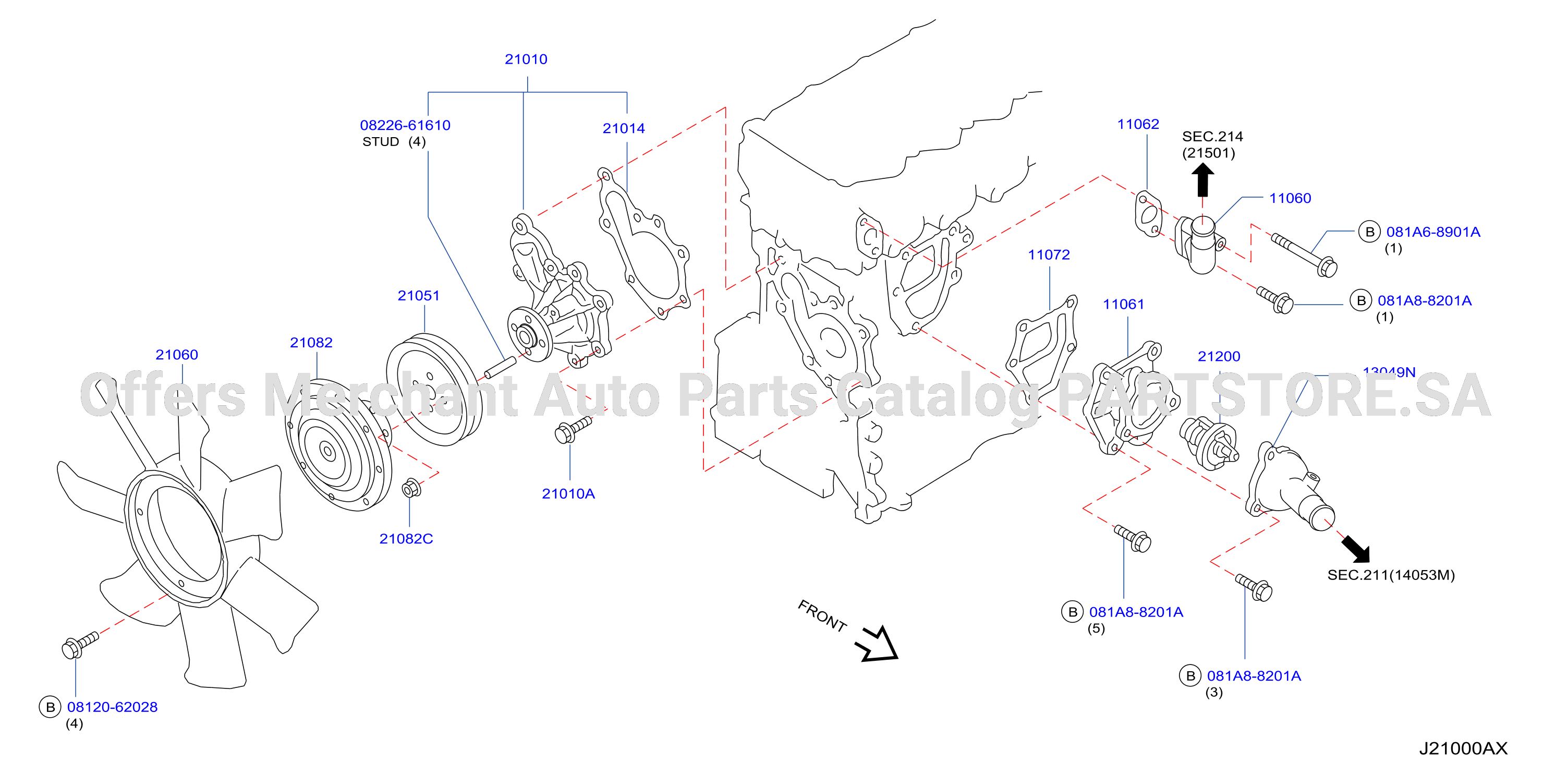 Water Pump Cooling Fan Thermostat