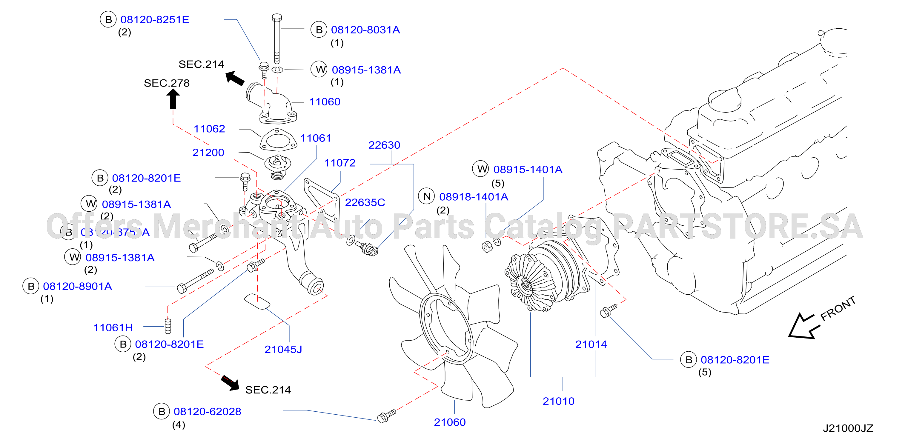 Water Pump Cooling Fan Thermostat