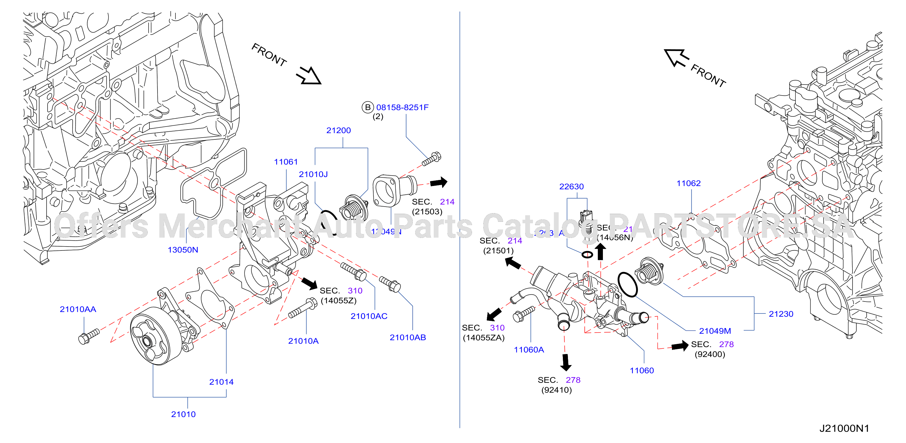 Water Pump Cooling Fan Thermostat