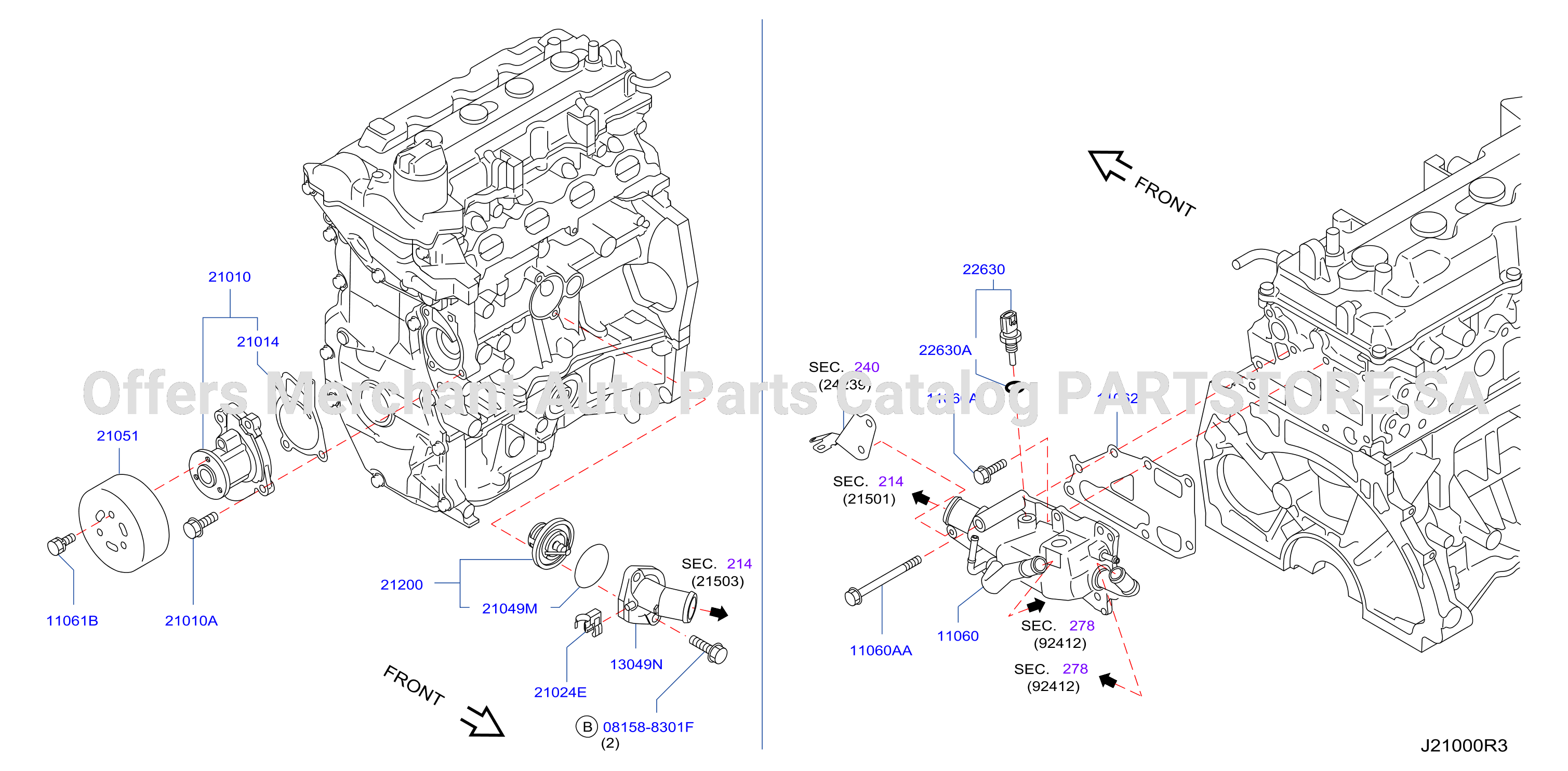 Water Pump Cooling Fan Thermostat