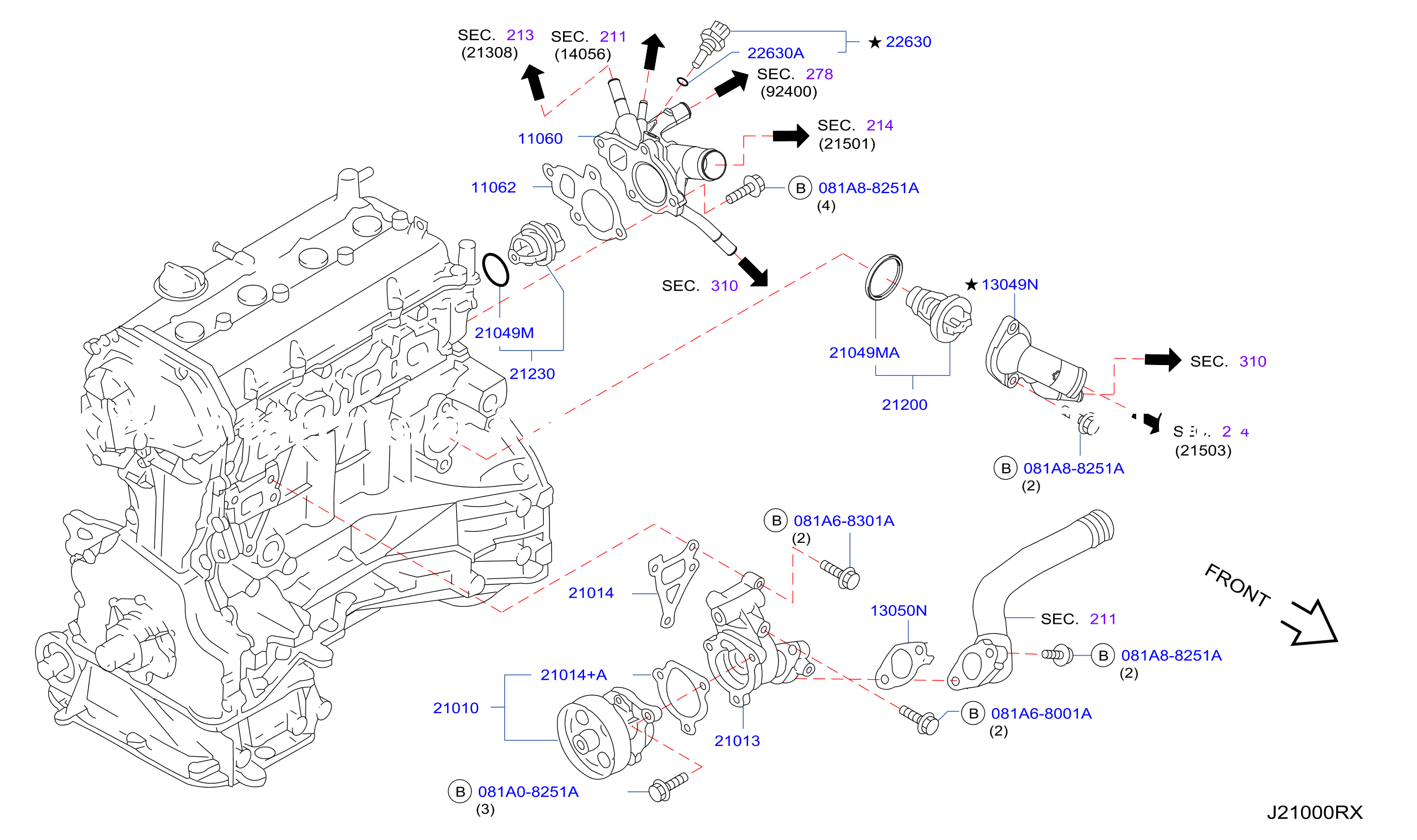 Water Pump Cooling Fan Thermostat