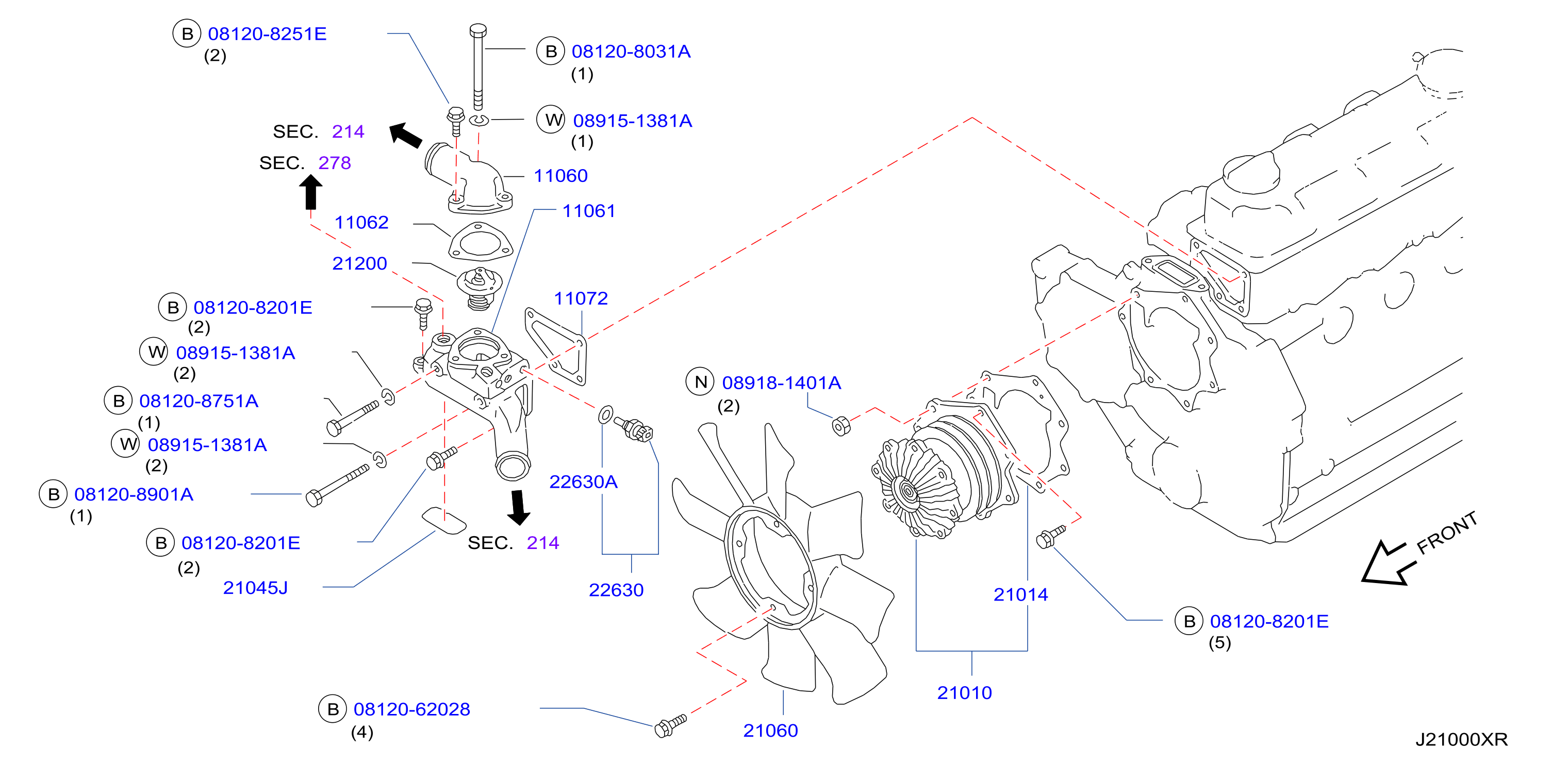 Water Pump Cooling Fan Thermostat