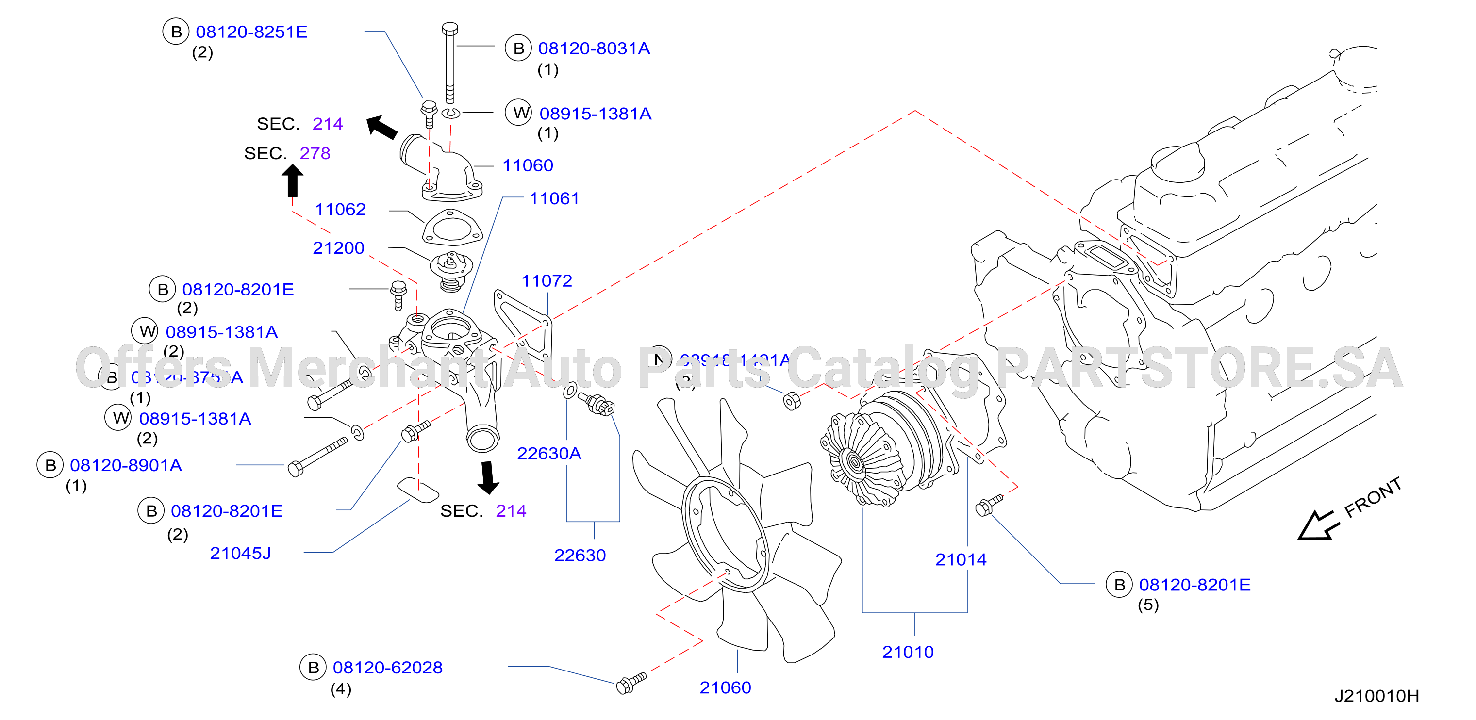Water Pump Cooling Fan Thermostat
