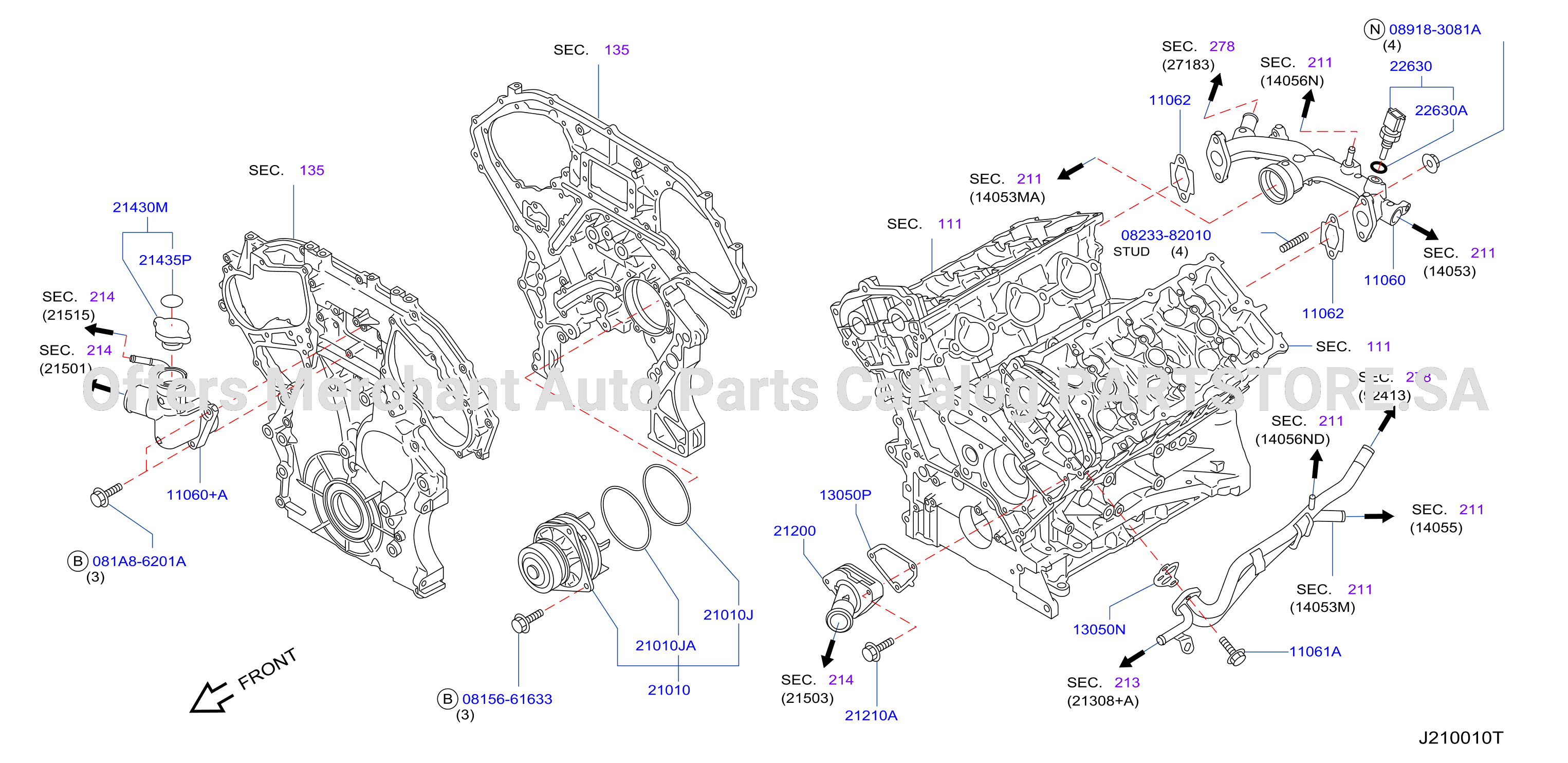 Water Pump Cooling Fan Thermostat W / Oil Cooler