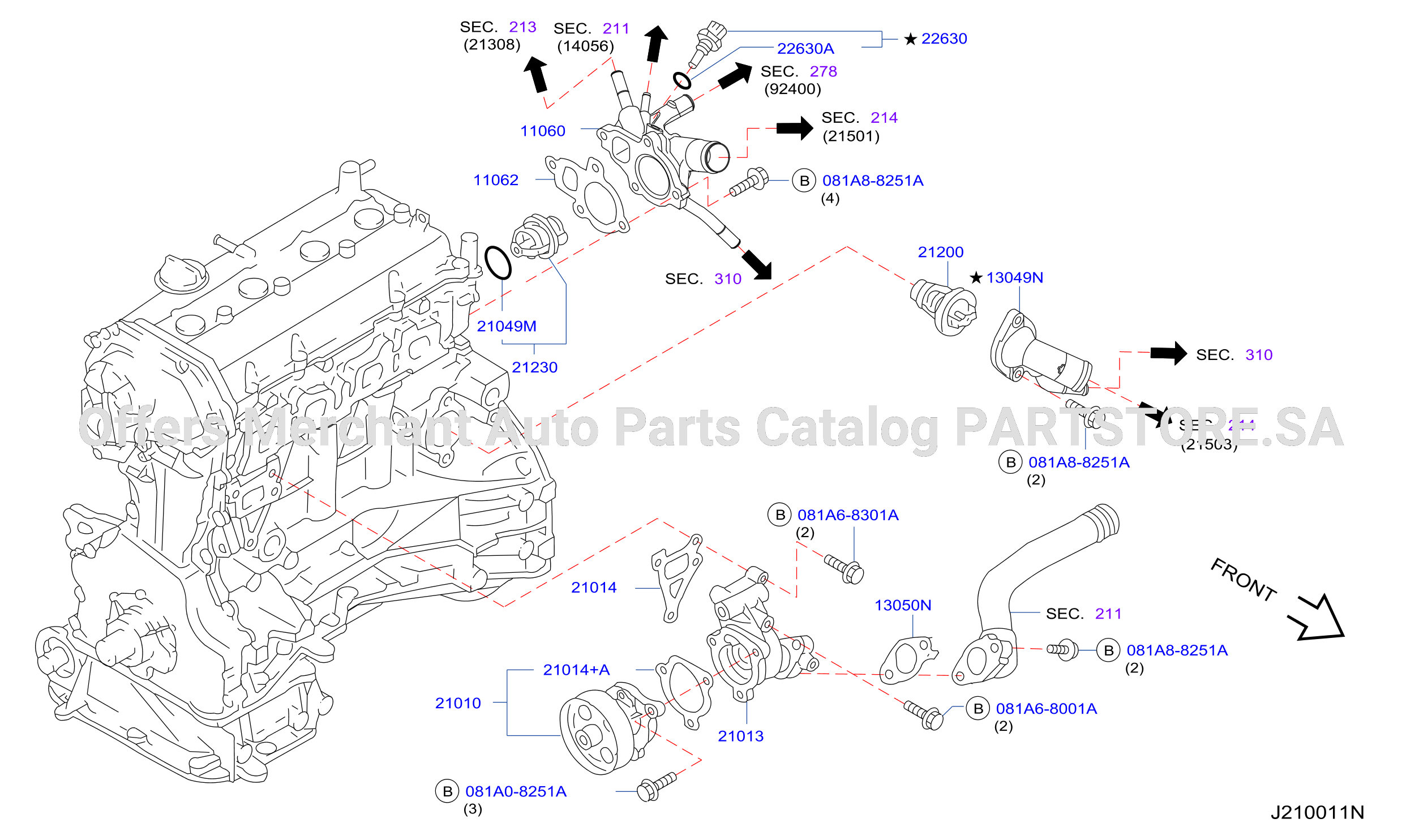 Water Pump Cooling Fan Thermostat