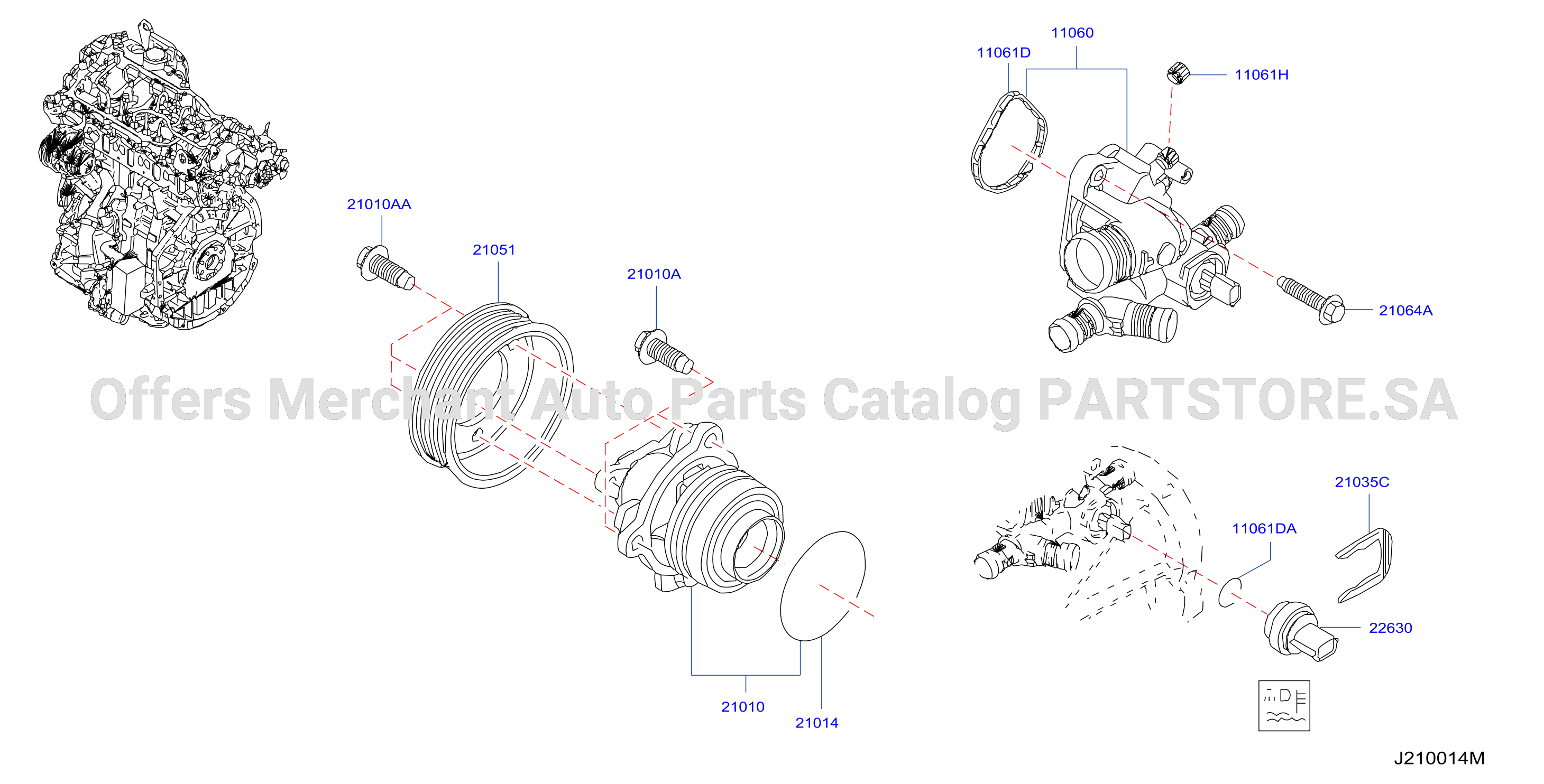 Water Pump Cooling Fan Thermostat