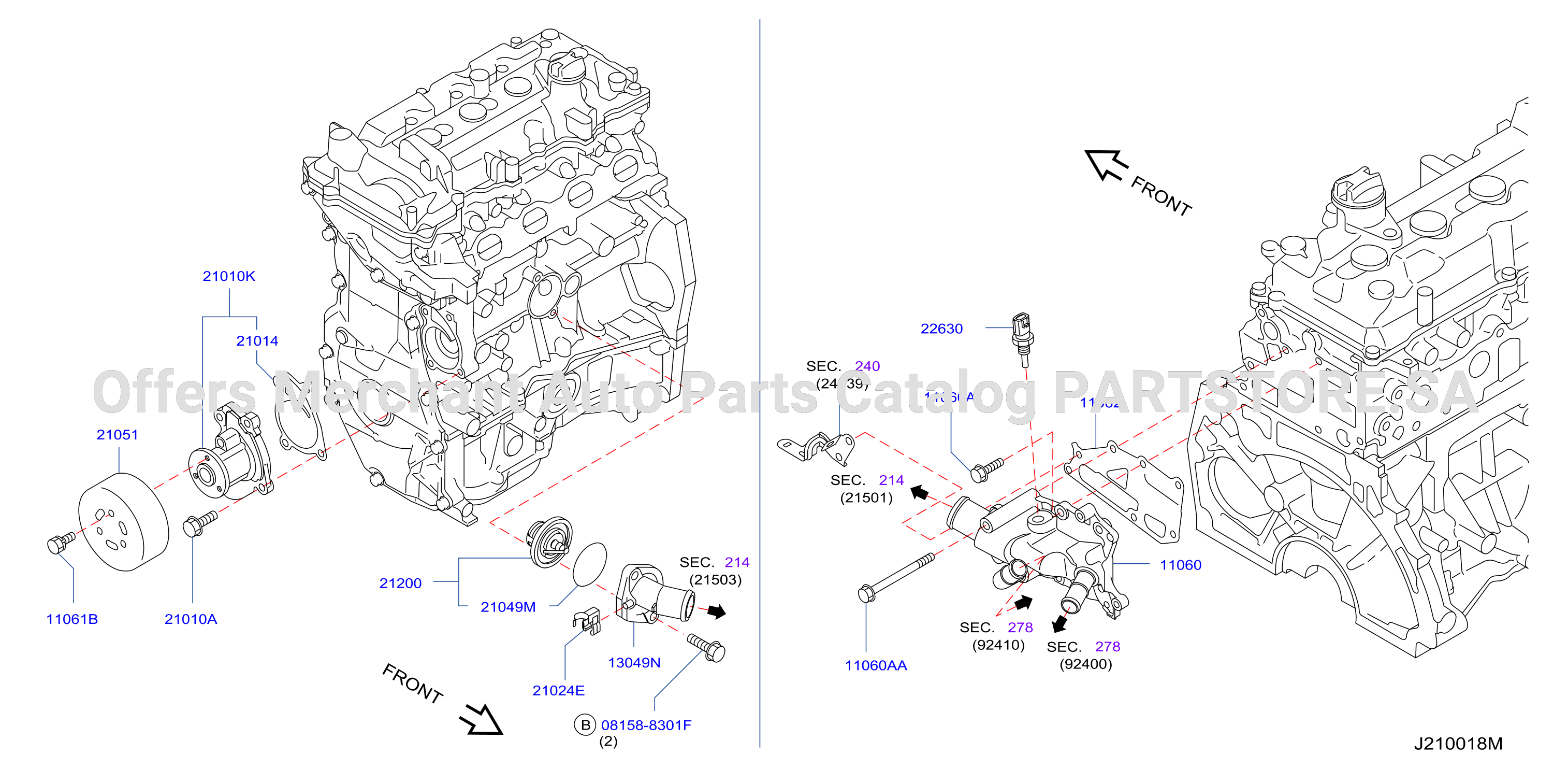 Water Pump Cooling Fan Thermostat