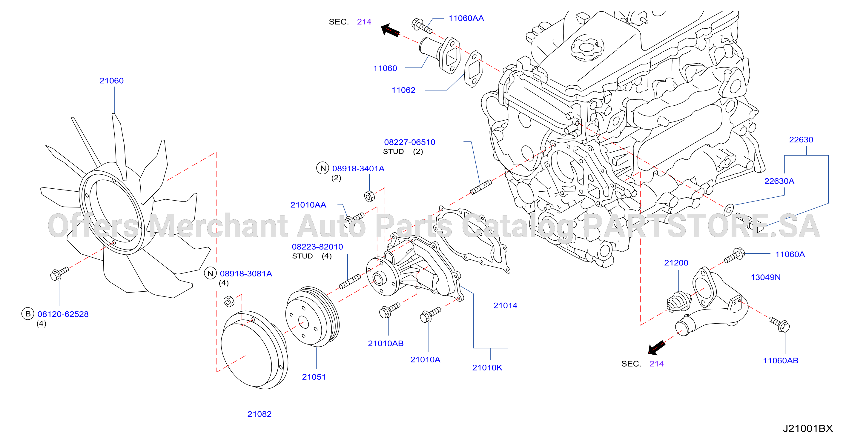 Water Pump Cooling Fan Thermostat