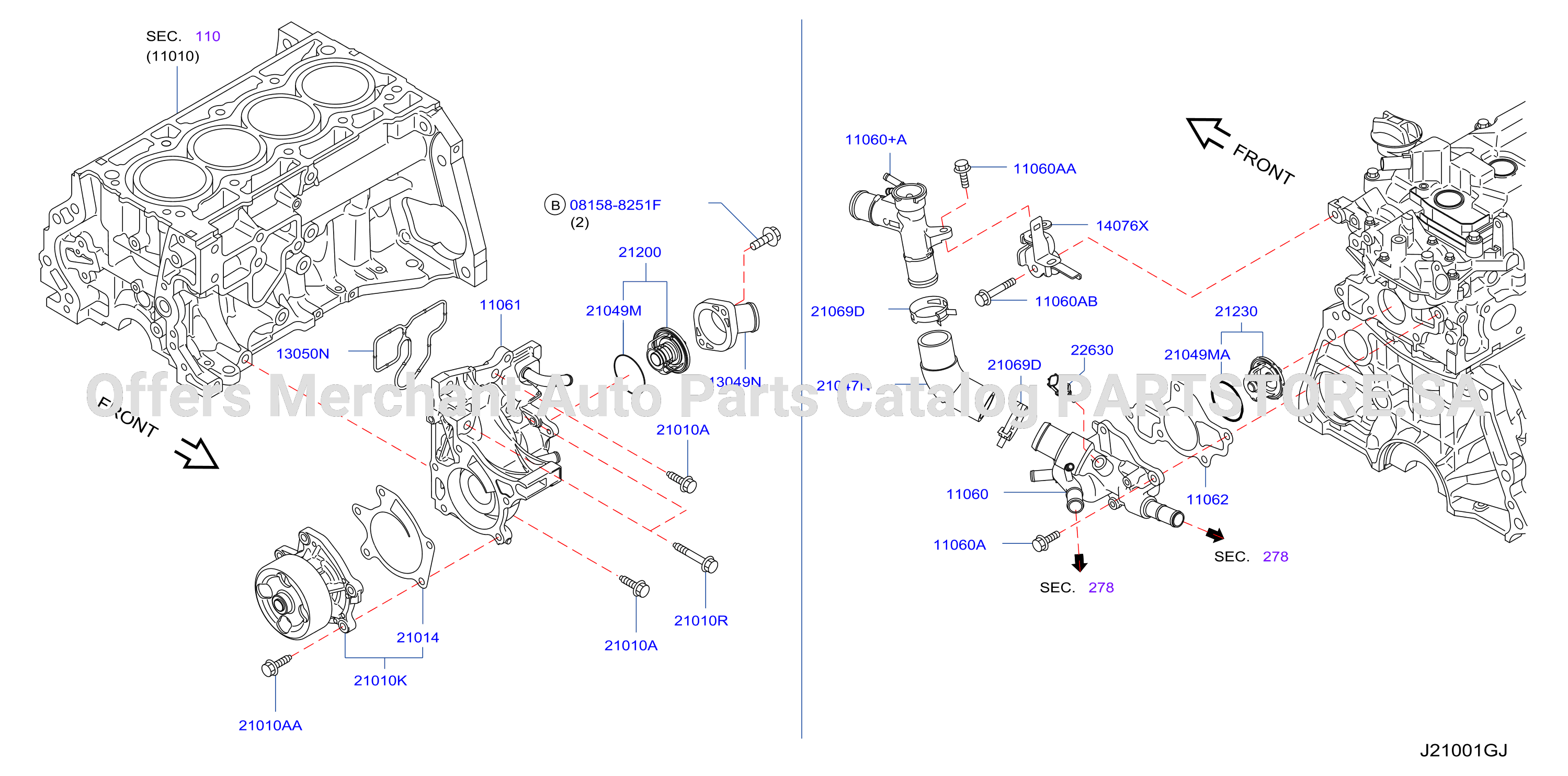 Water Pump Cooling Fan Thermostat