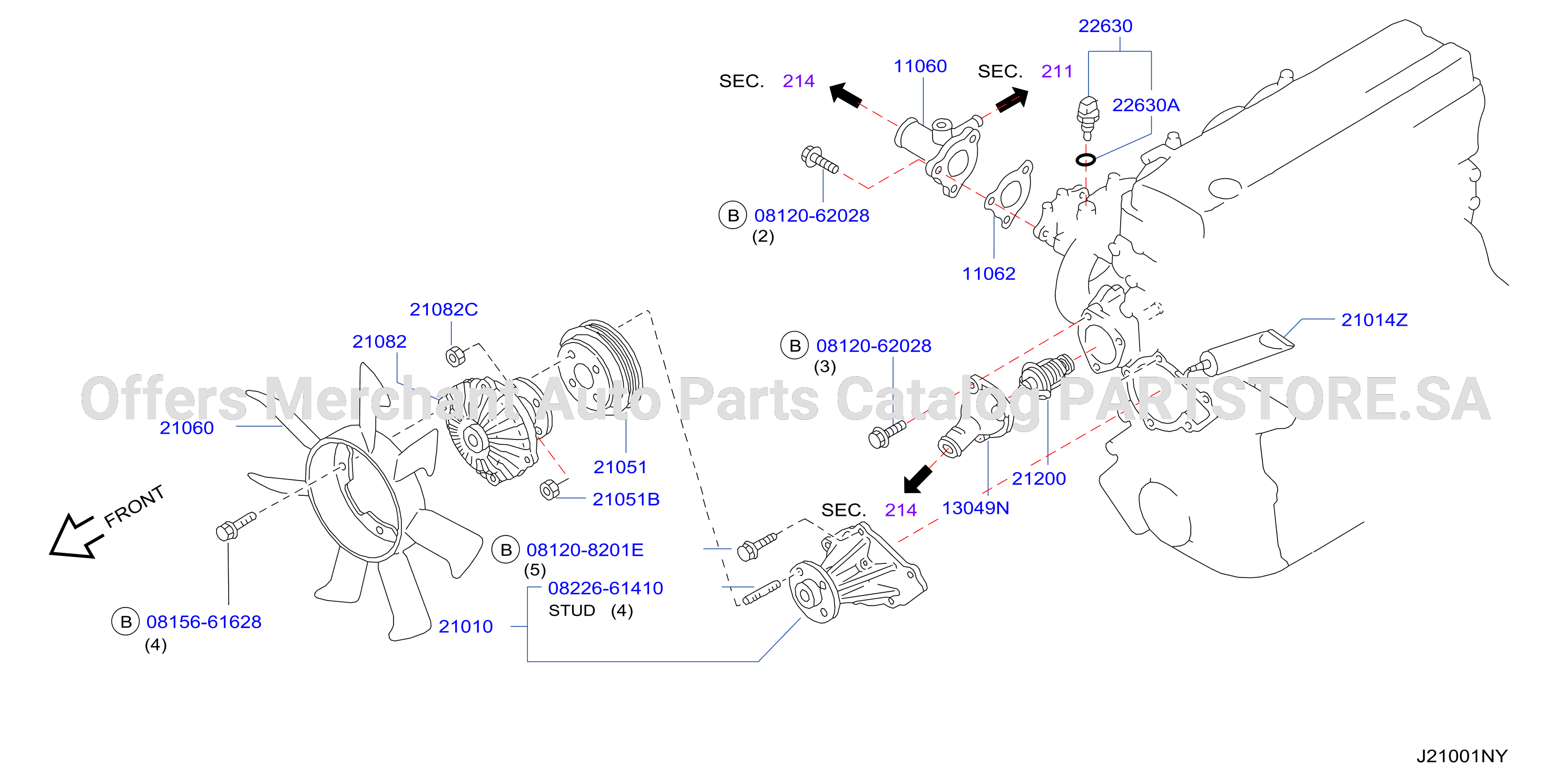 Water Pump Cooling Fan Thermostat