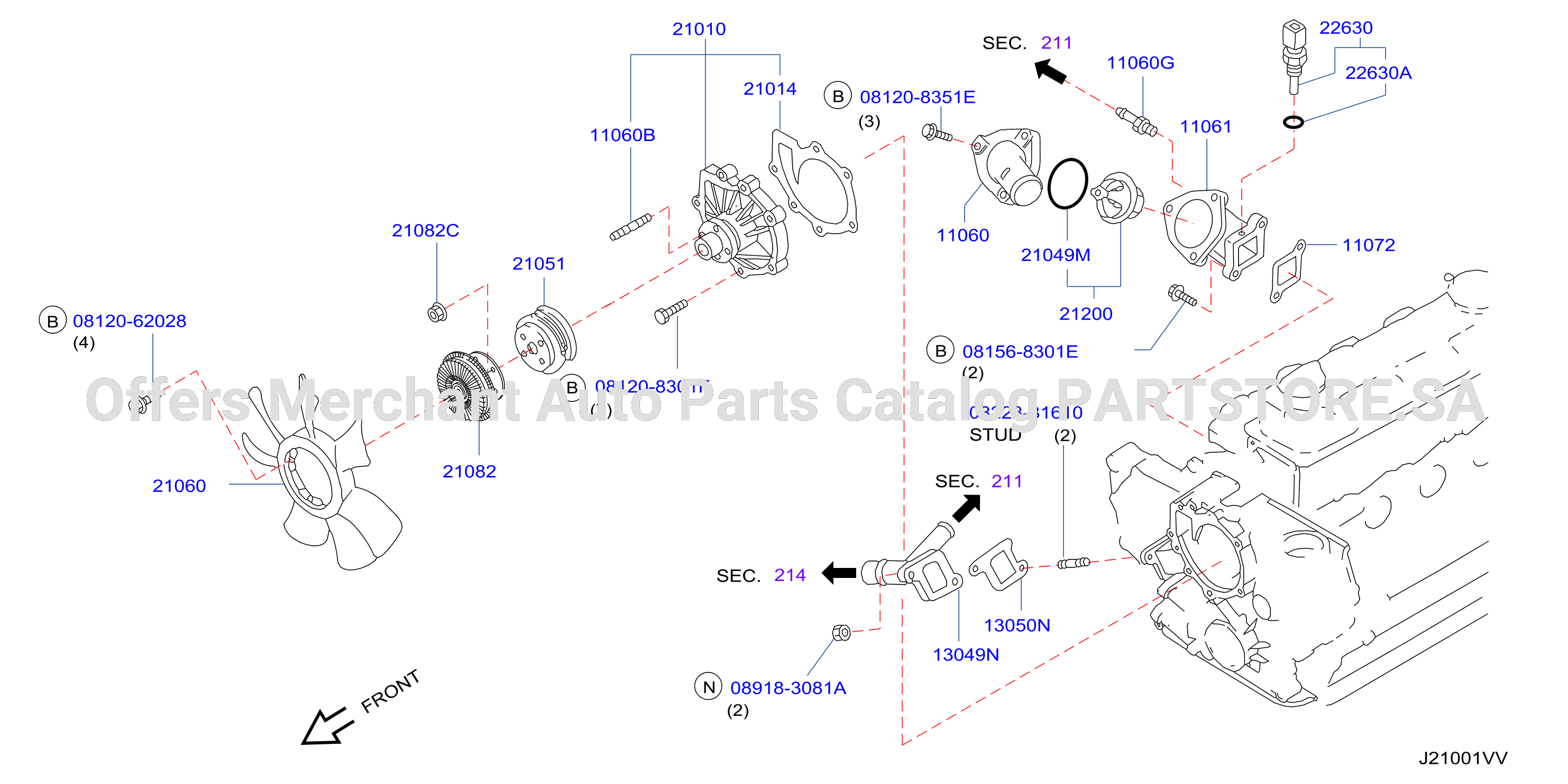 Water Pump Cooling Fan Thermostat