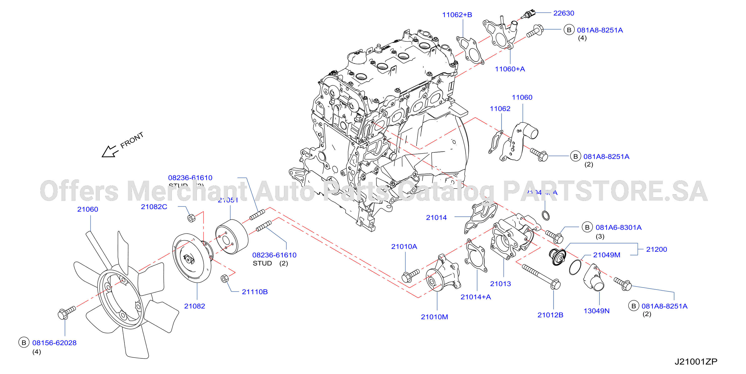 Water Pump Cooling Fan Thermostat