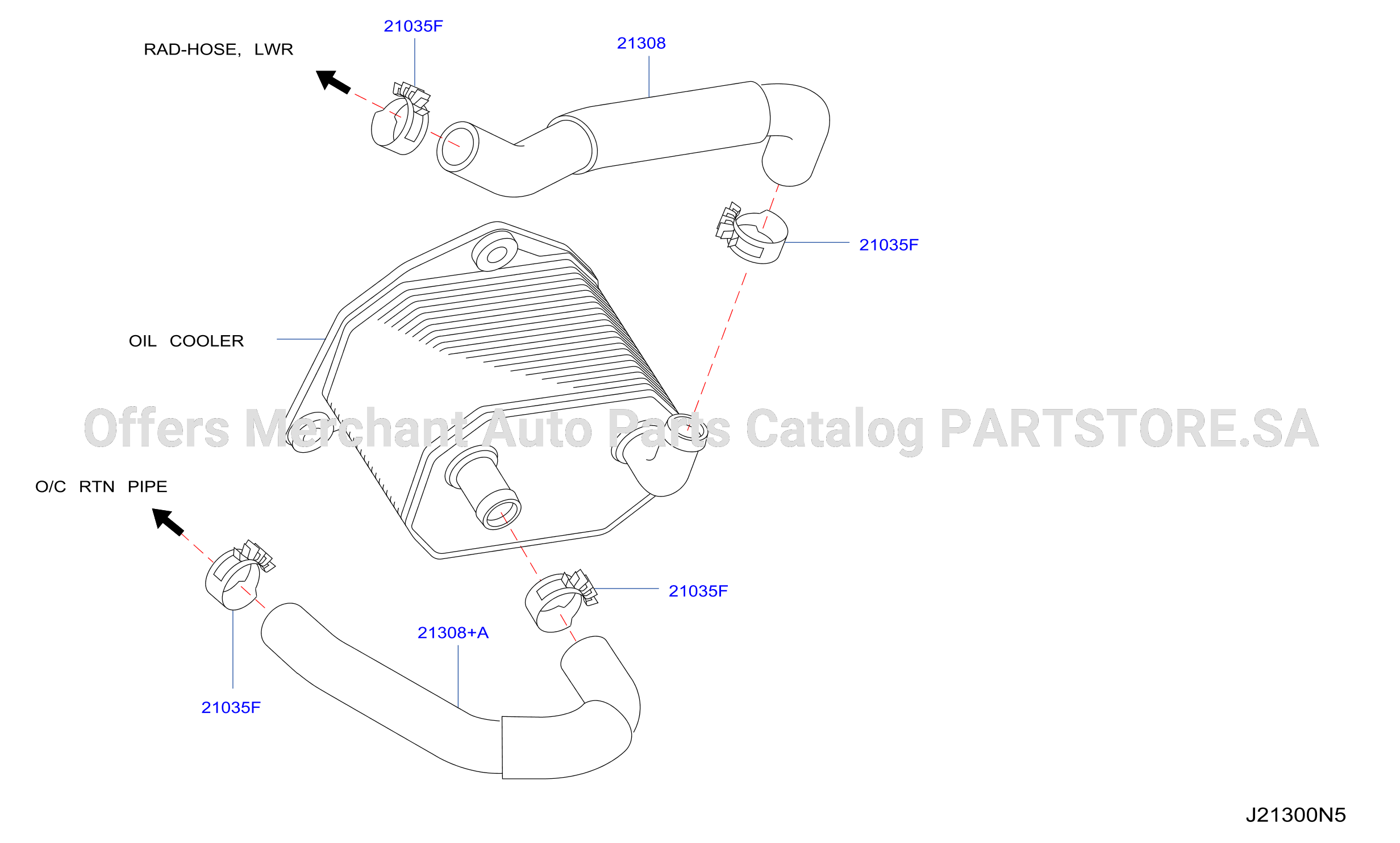 Oil Cooler Oil Cooler Hose