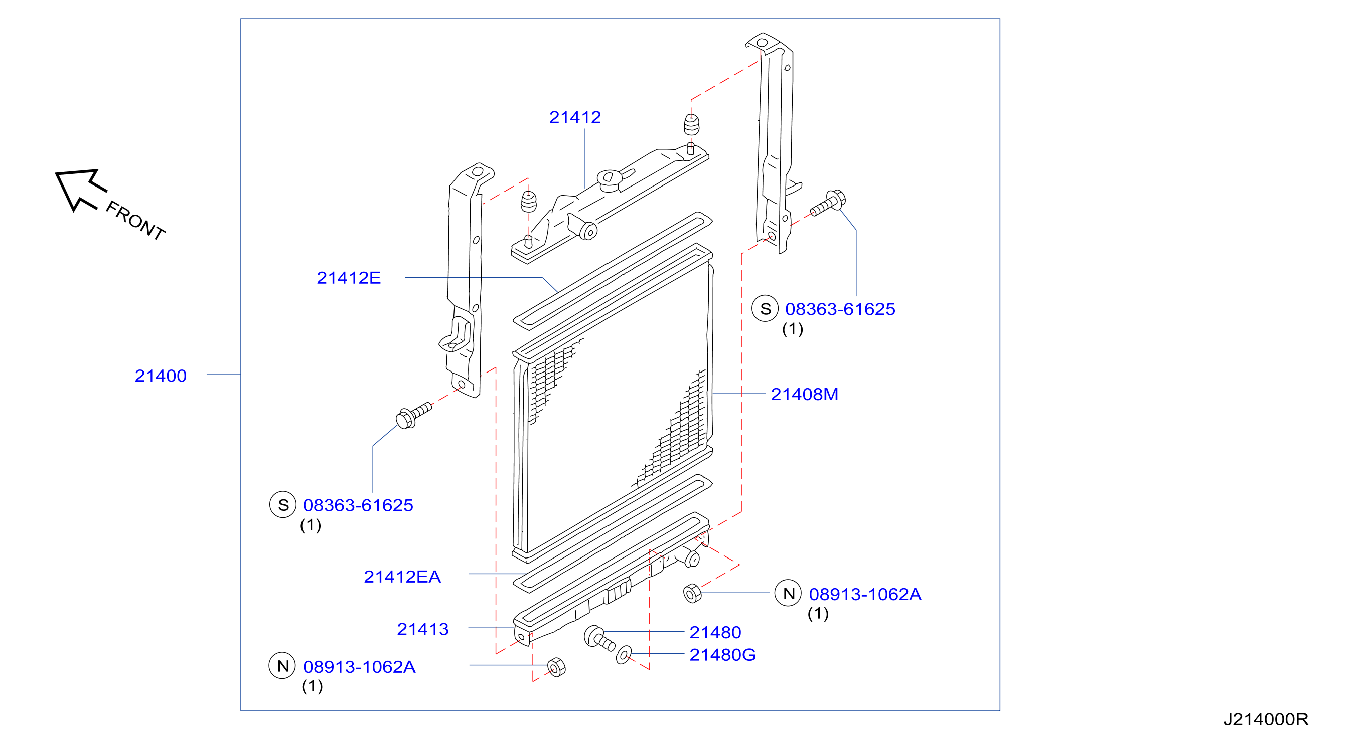 Radiator Shroud Inverter Cooling Radiator Assy