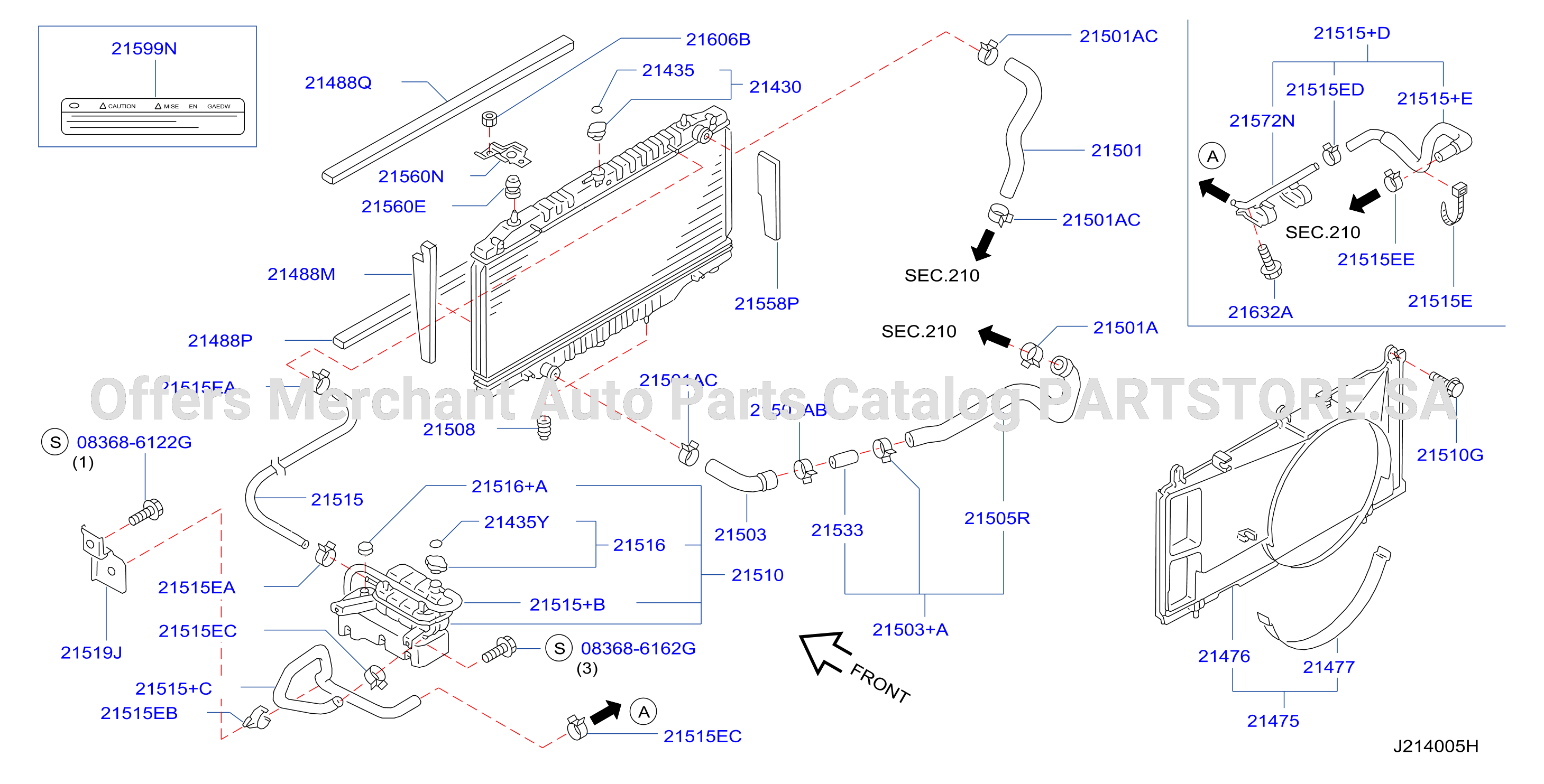 Radiator Shroud Inverter Cooling Fitting Parts