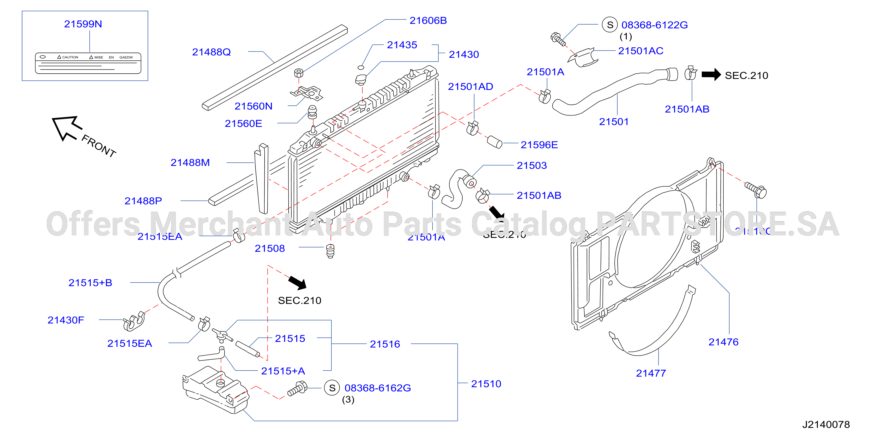 Radiator Shroud Inverter Cooling Fitting Parts