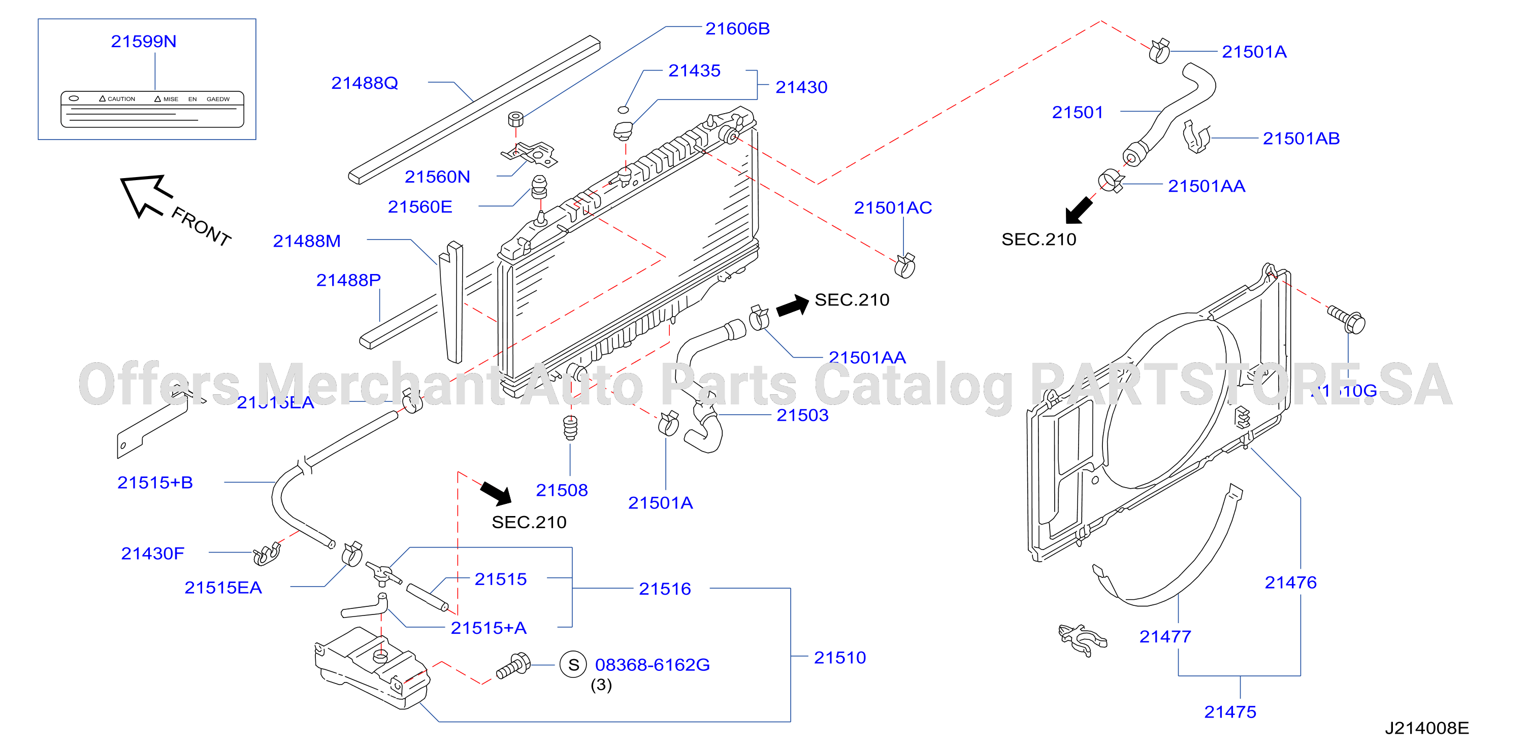Radiator Shroud Inverter Cooling Fitting Parts
