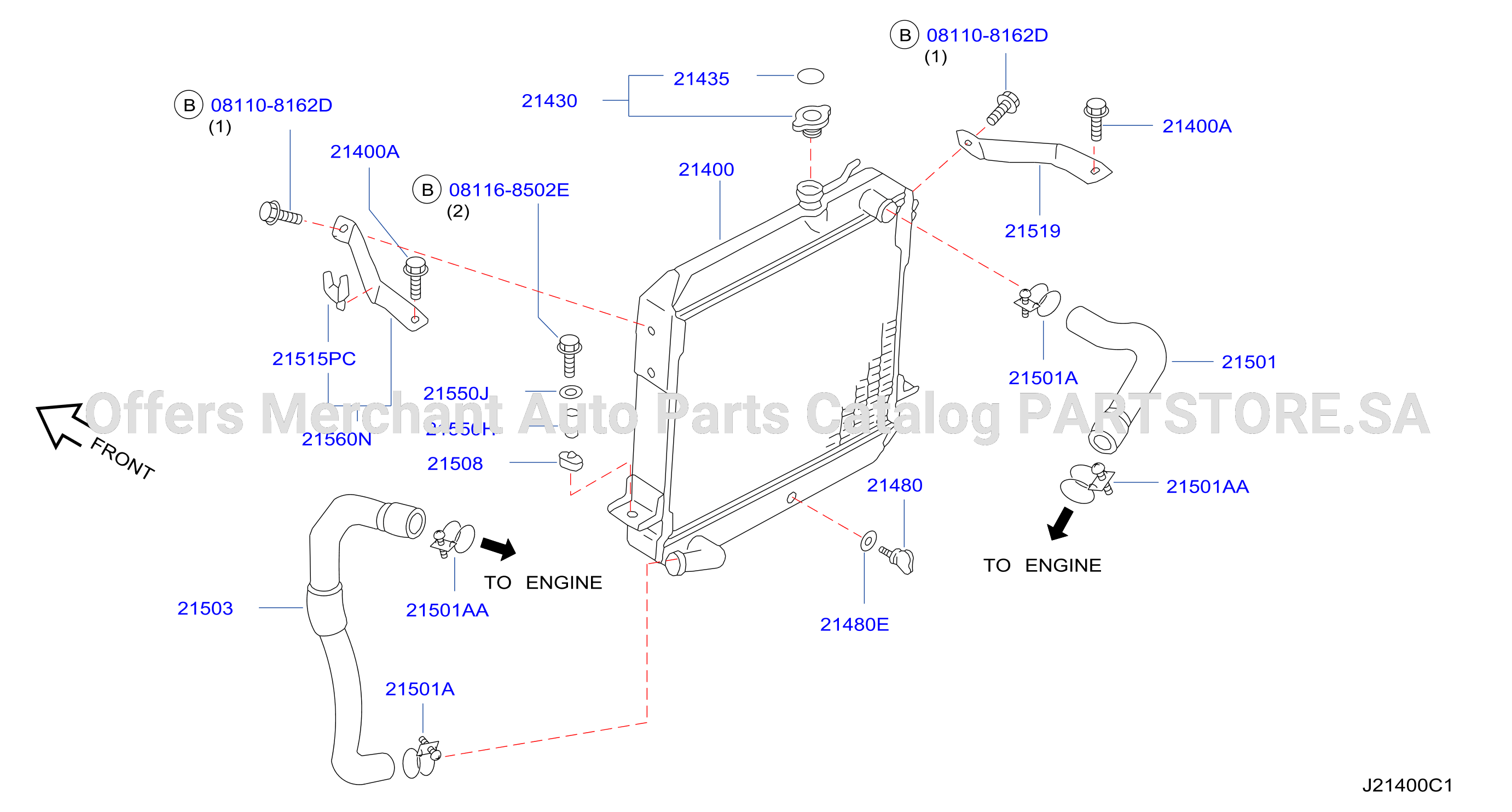 Radiator Shroud Inverter Cooling Radiator