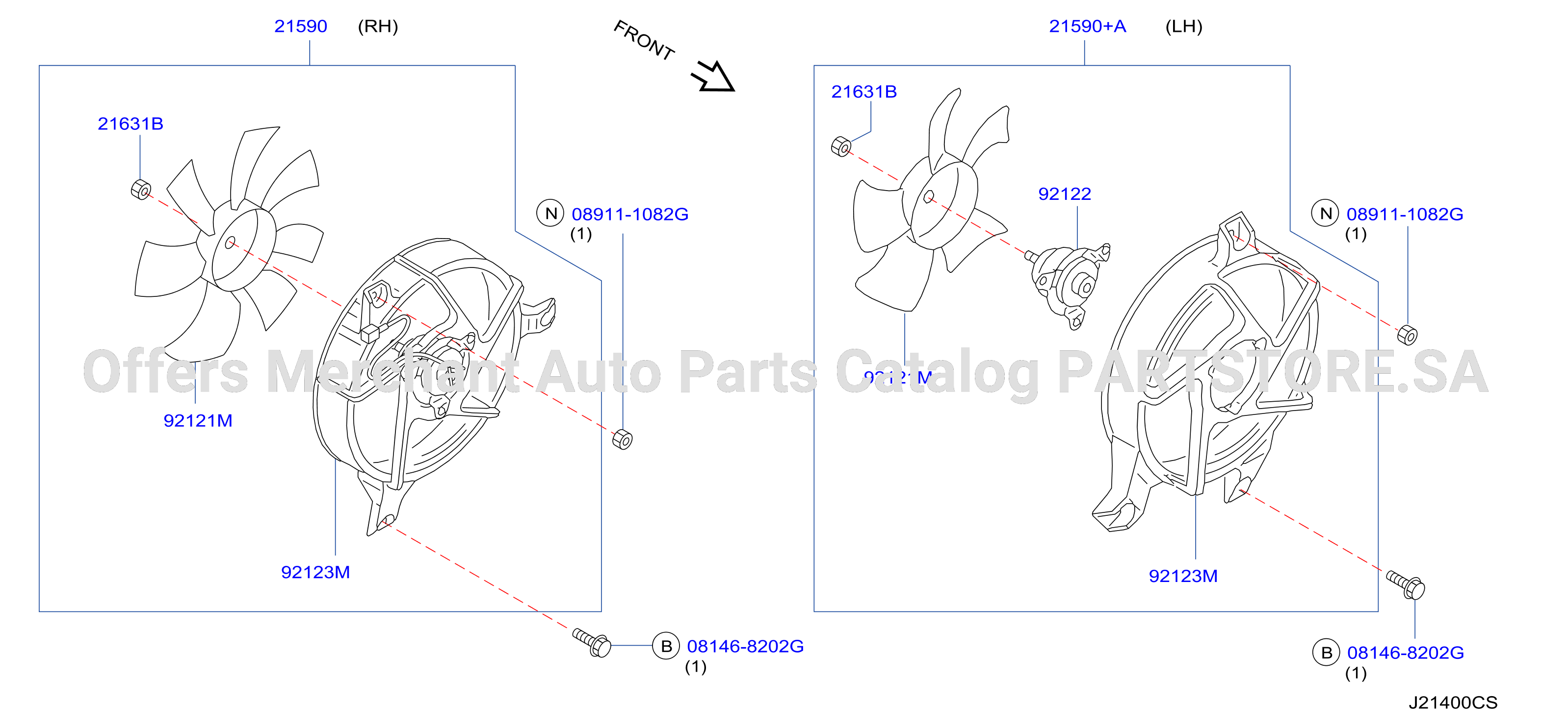 Radiator Shroud Inverter Cooling Shroud Motor Fan