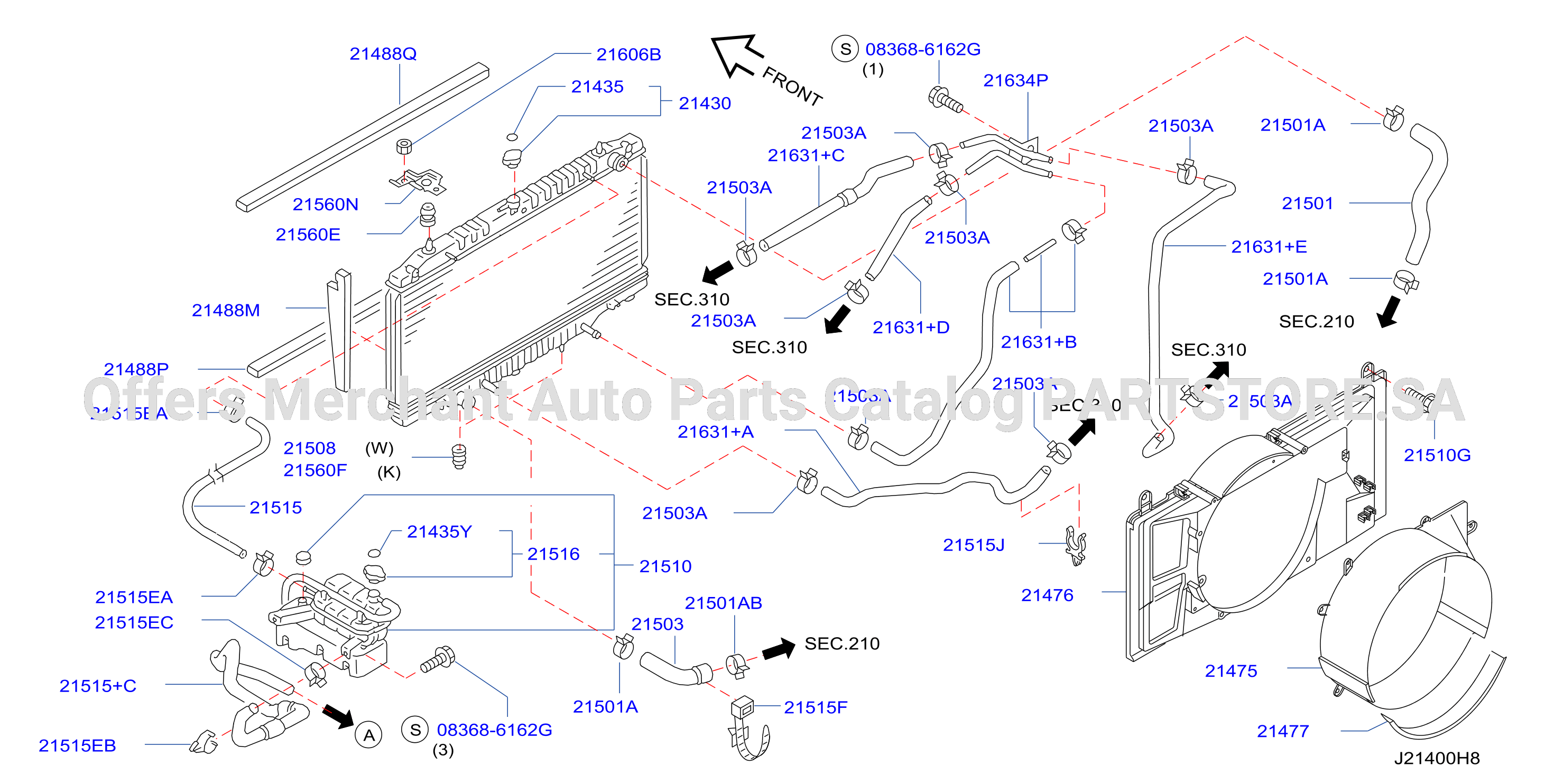Radiator Shroud Inverter Cooling Fitting Parts