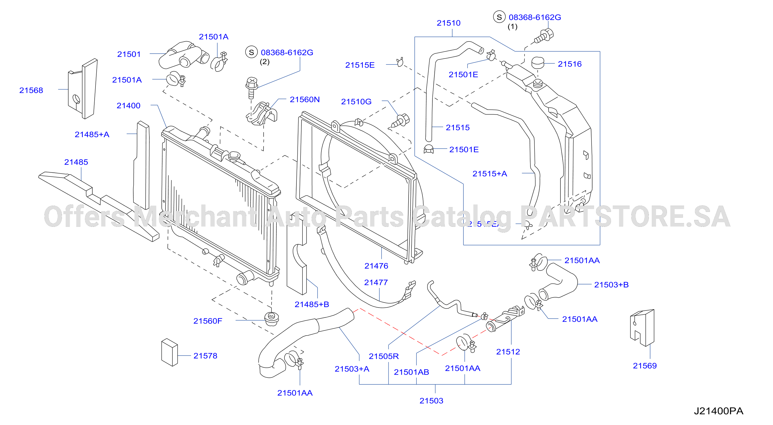 Radiator Shroud Inverter Cooling Fitting Parts