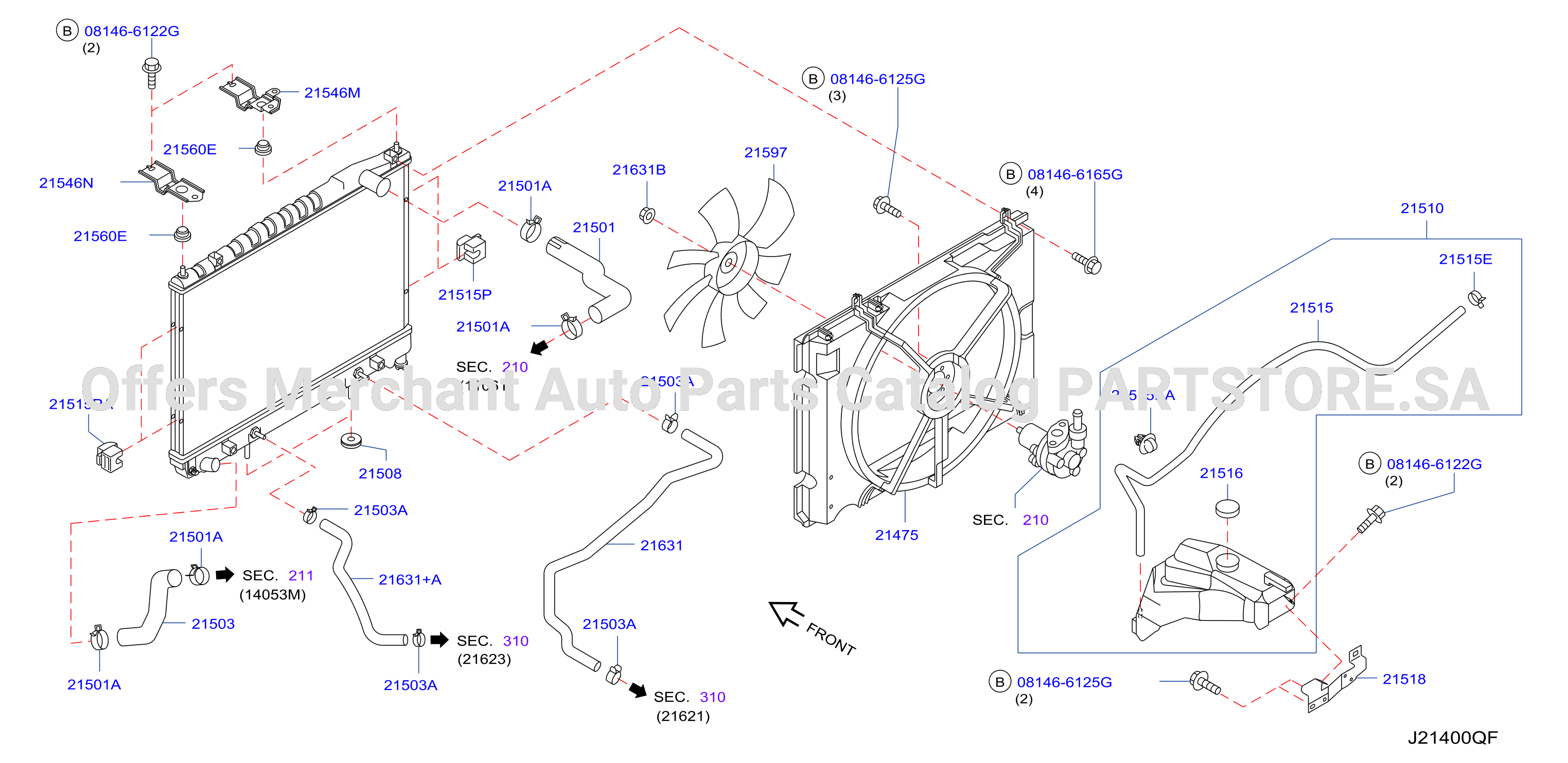 Radiator Shroud Inverter Cooling Fitting Parts