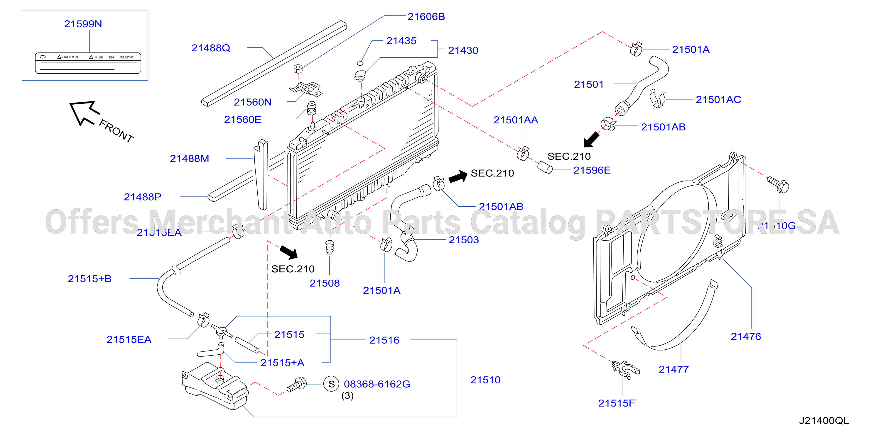 Radiator Shroud Inverter Cooling Fitting Parts