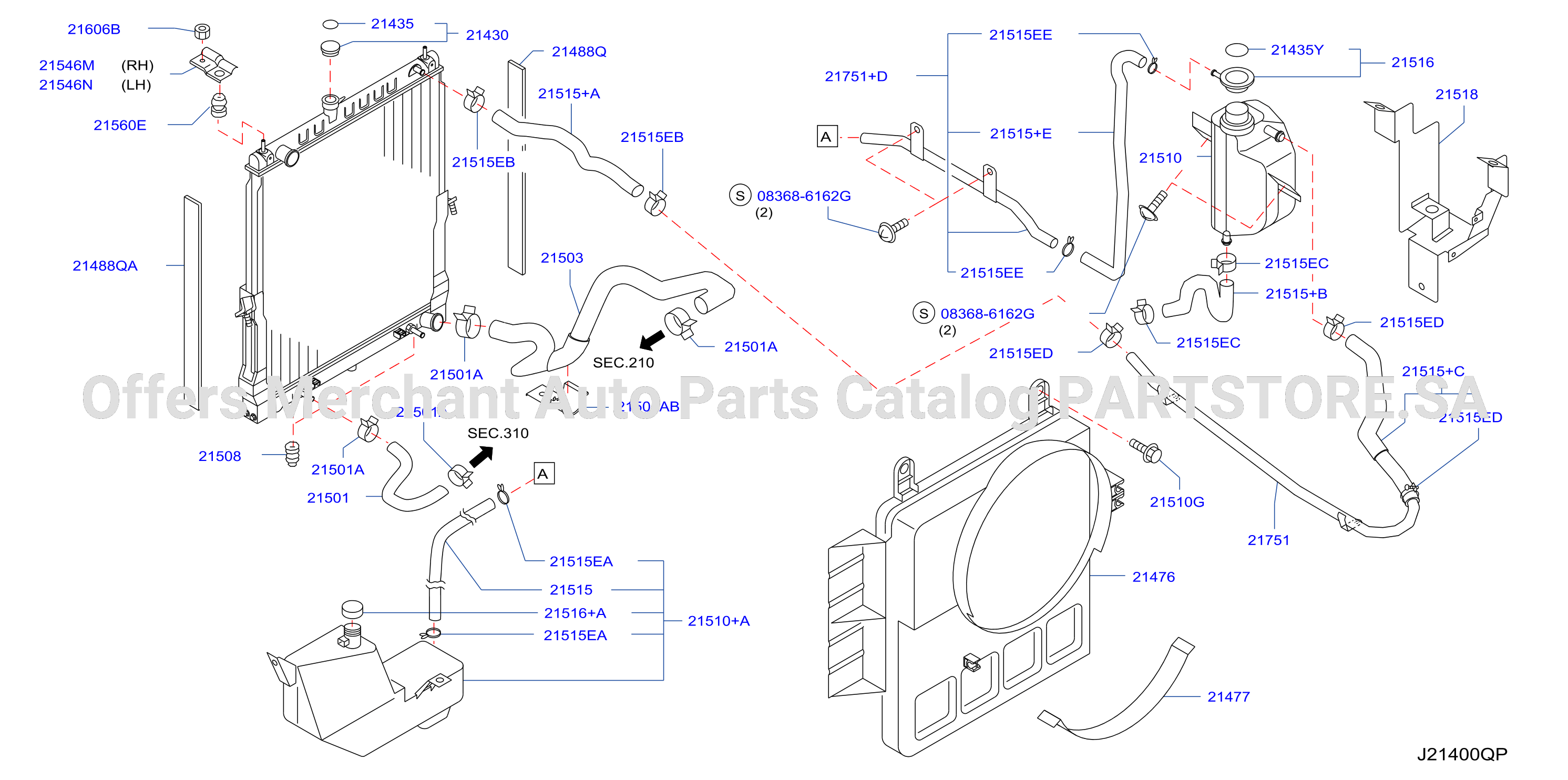 Radiator Shroud Inverter Cooling Fitting Parts