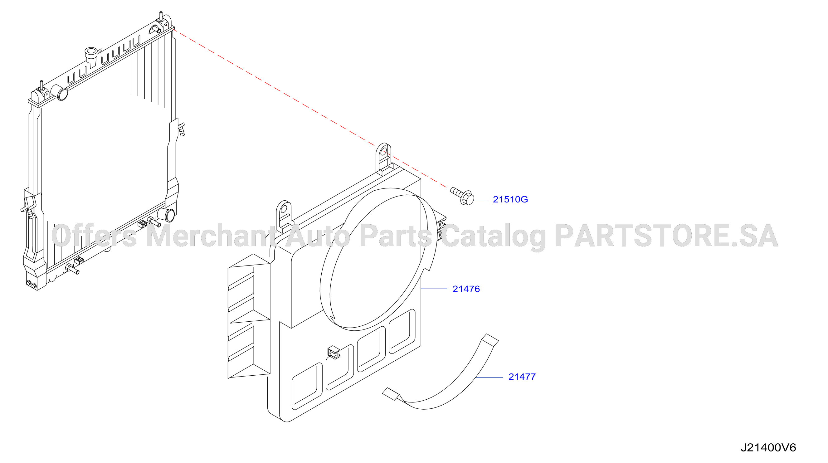 Radiator Shroud Inverter Cooling Fitting Parts 2