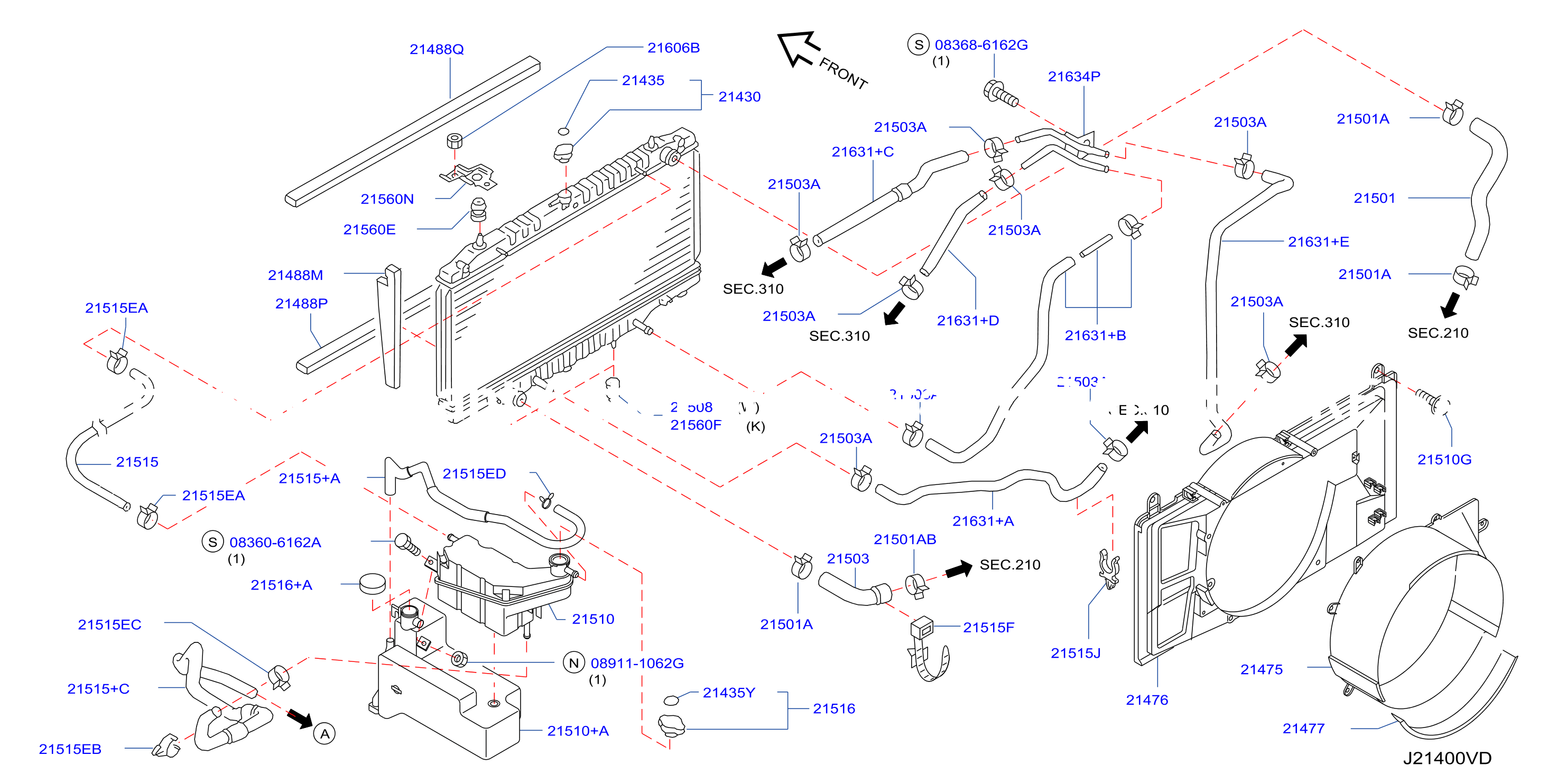 Radiator Shroud Inverter Cooling Fitting Parts