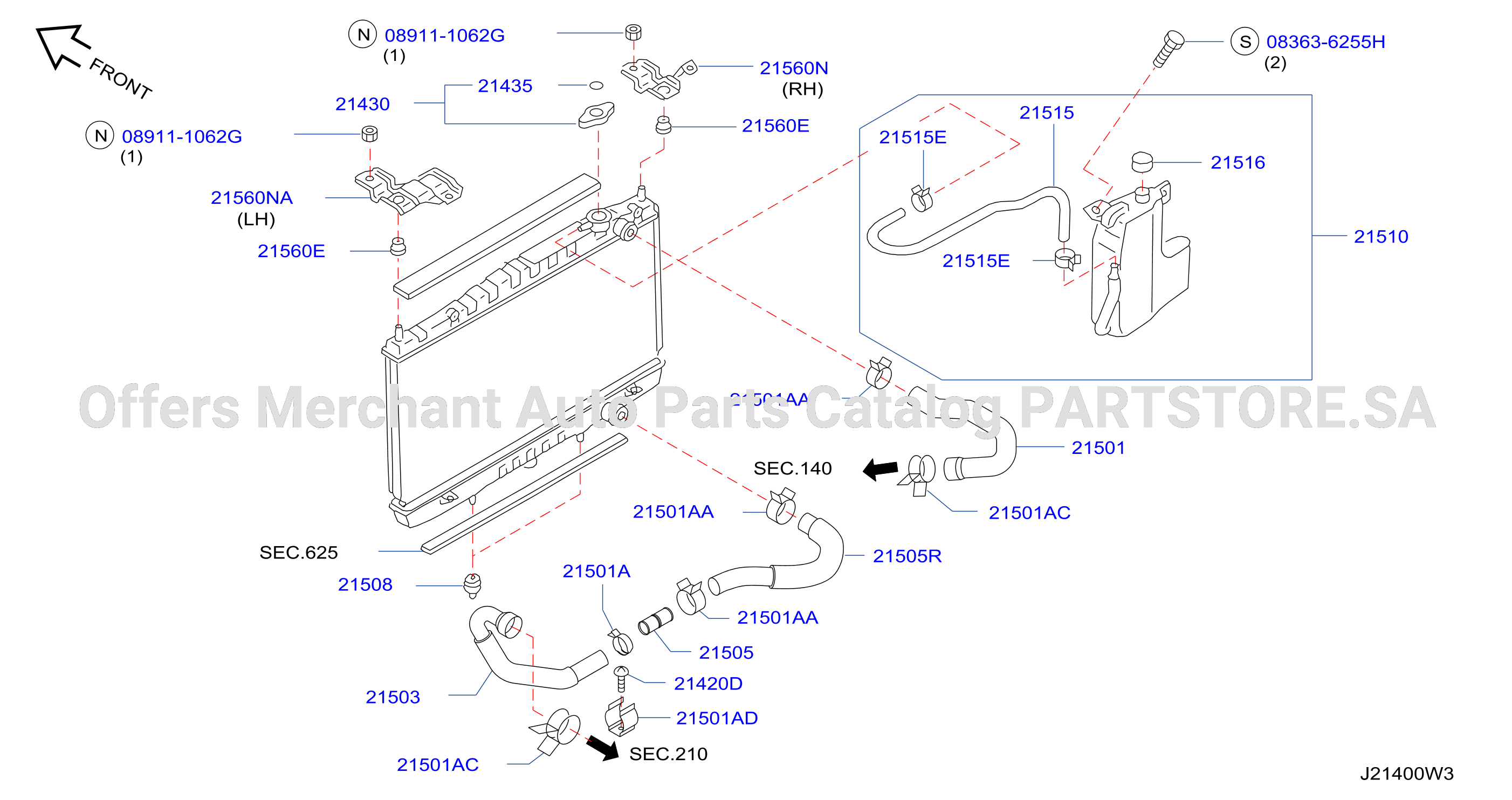 Radiator Shroud Inverter Cooling Fitting Parts