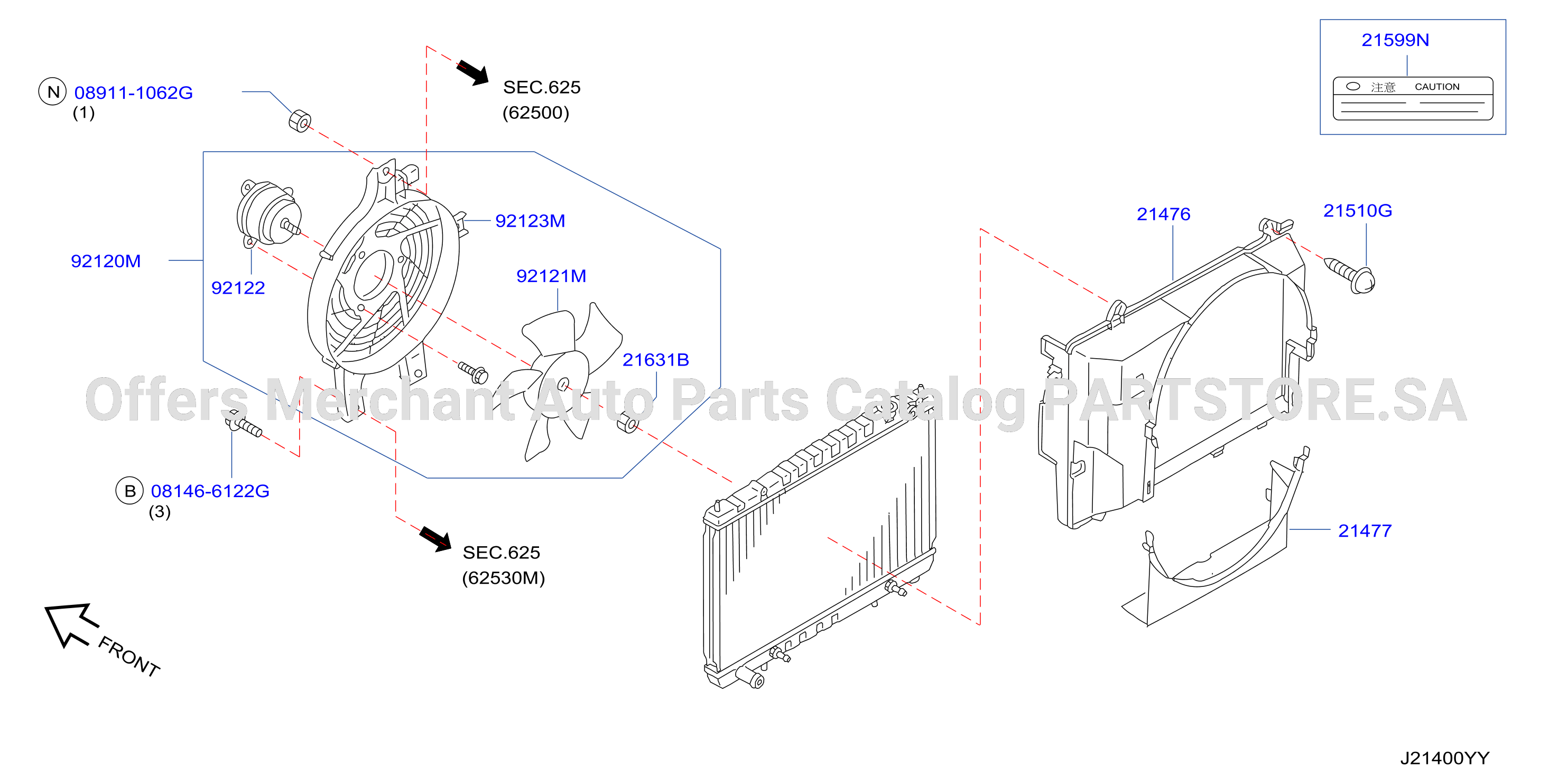 Radiator Shroud Inverter Cooling Shroud Motor Fan