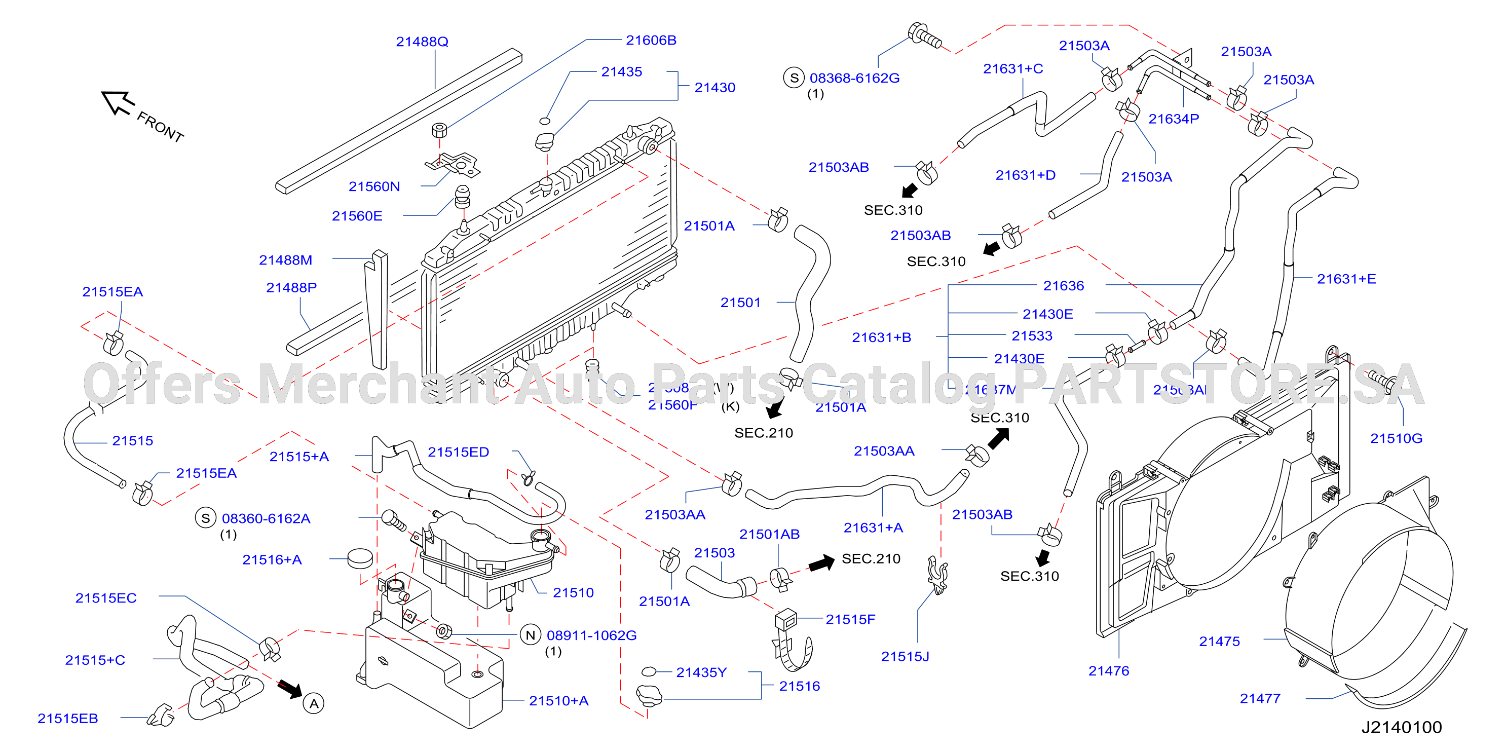 Radiator Shroud Inverter Cooling Fitting Parts