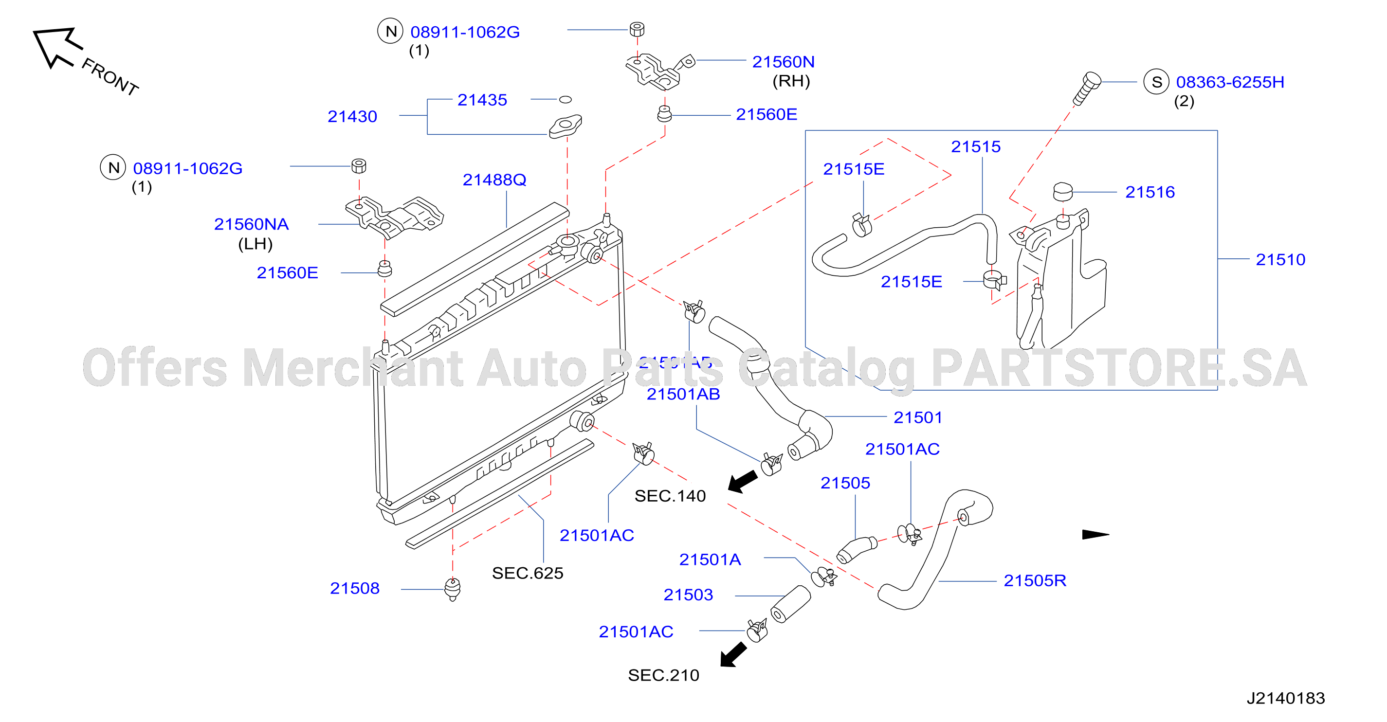 Radiator Shroud Inverter Cooling Fitting Parts