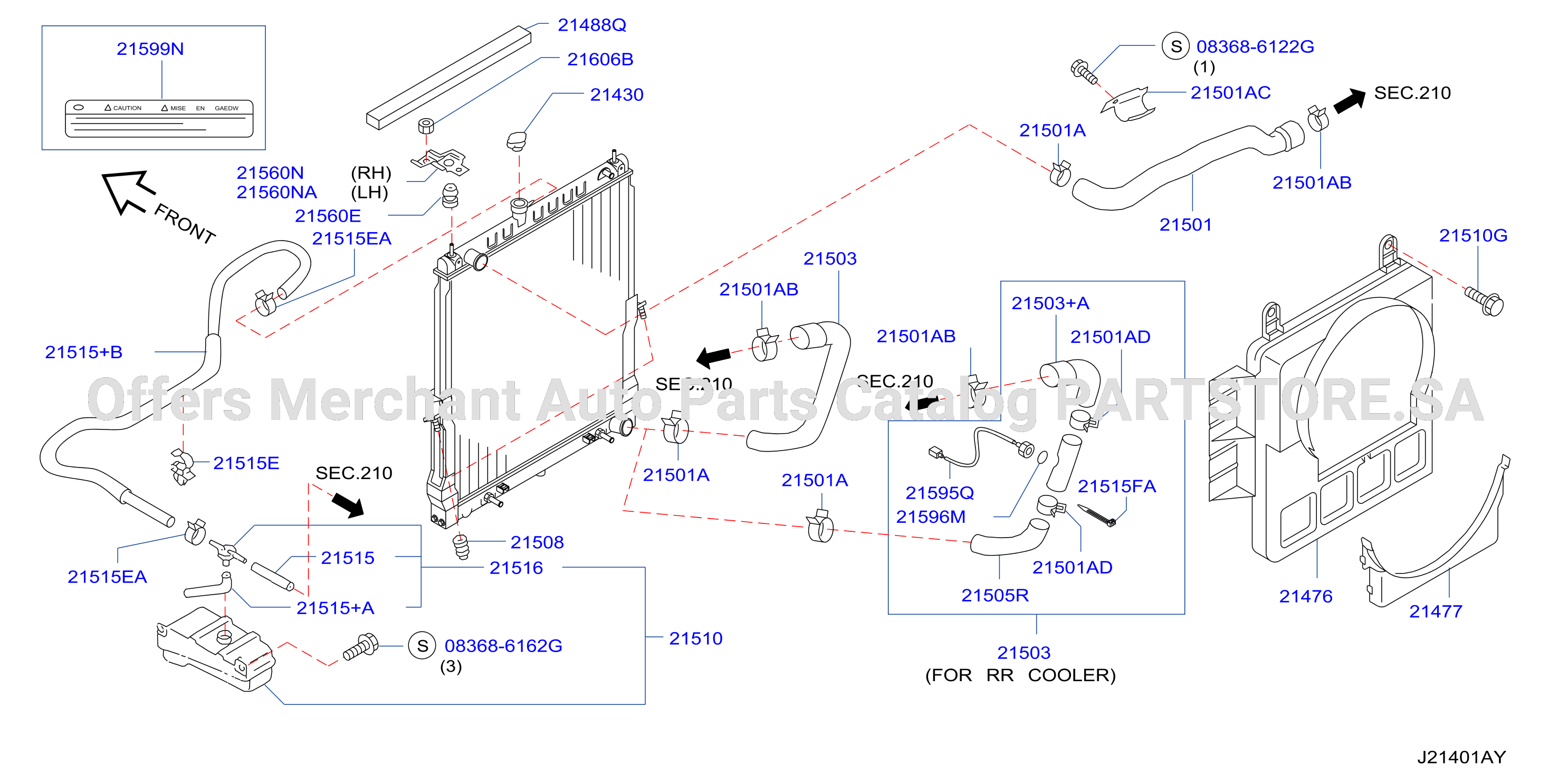 Radiator Shroud Inverter Cooling Fitting Parts