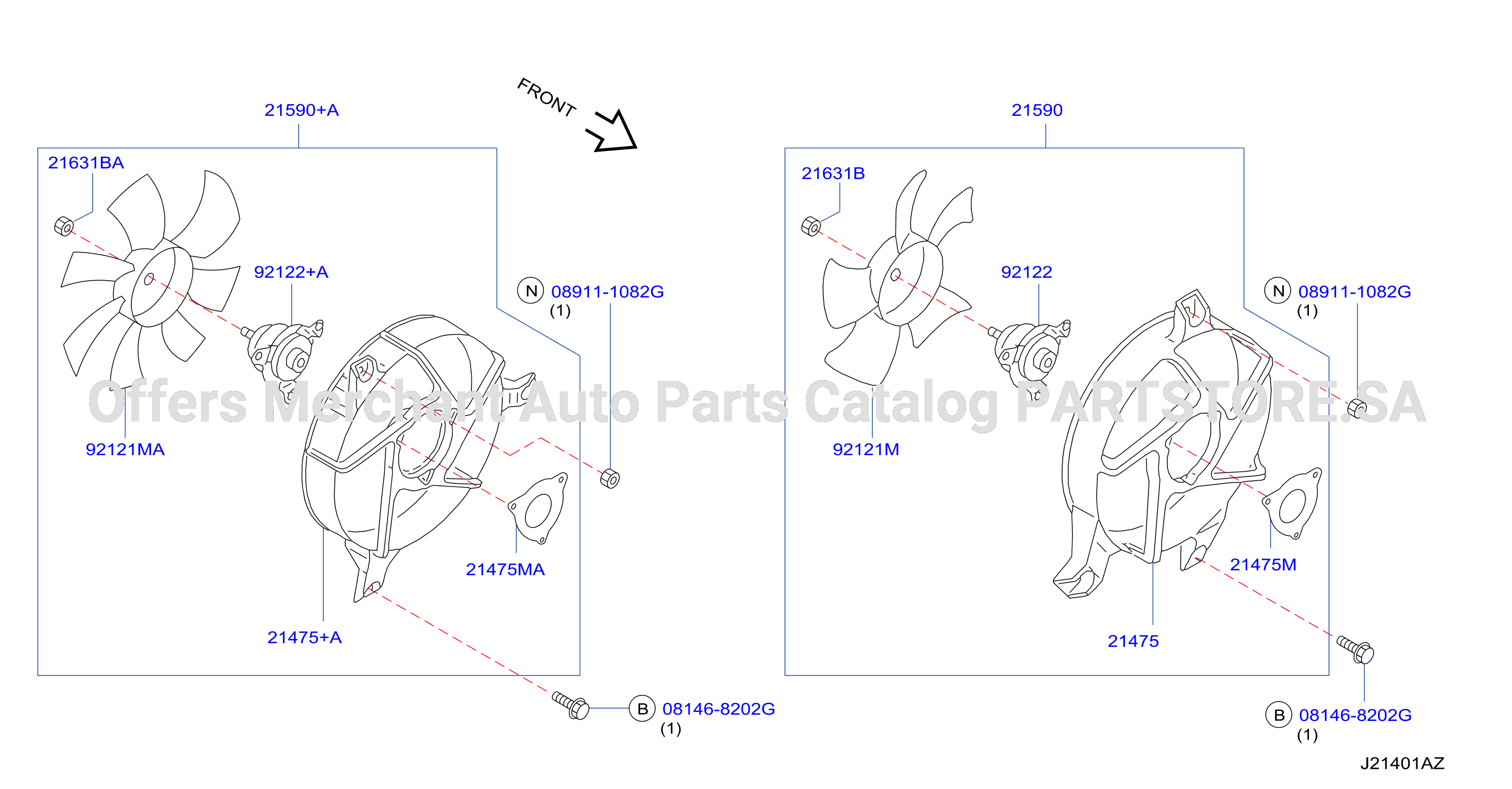 Radiator Shroud Inverter Cooling Shroud Motor Fan