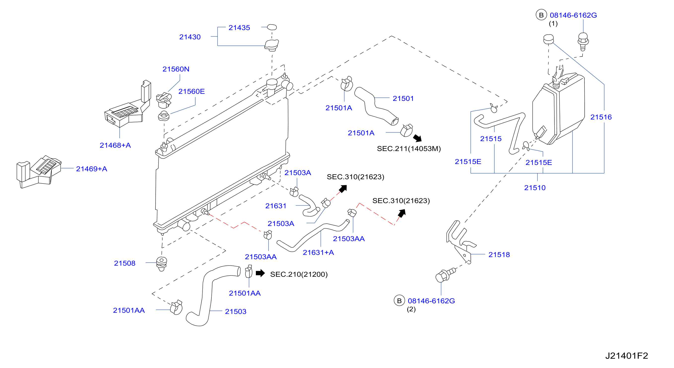 Radiator Shroud Inverter Cooling Fitting Parts