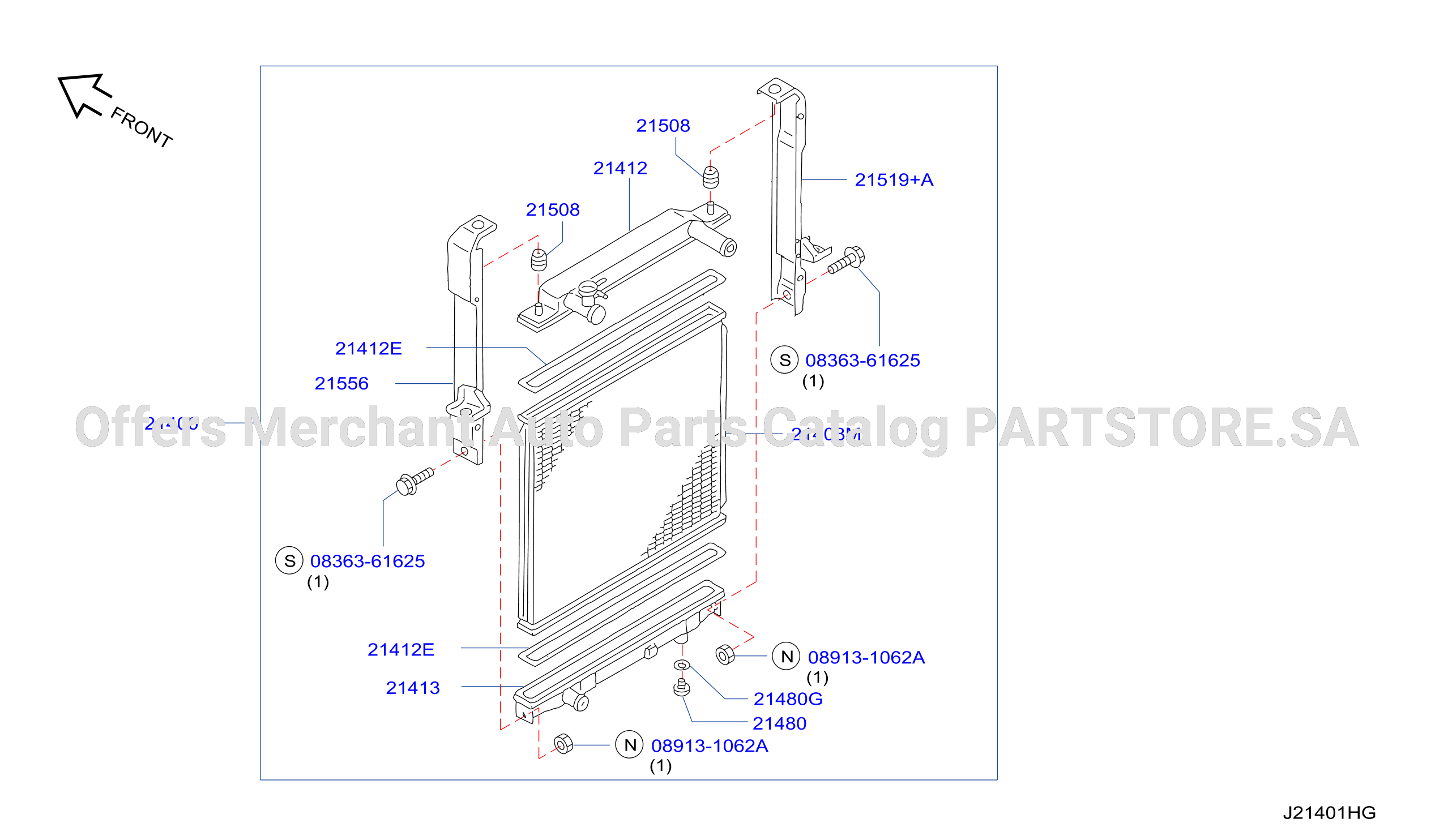 Radiator Shroud Inverter Cooling Main Radiator Assy