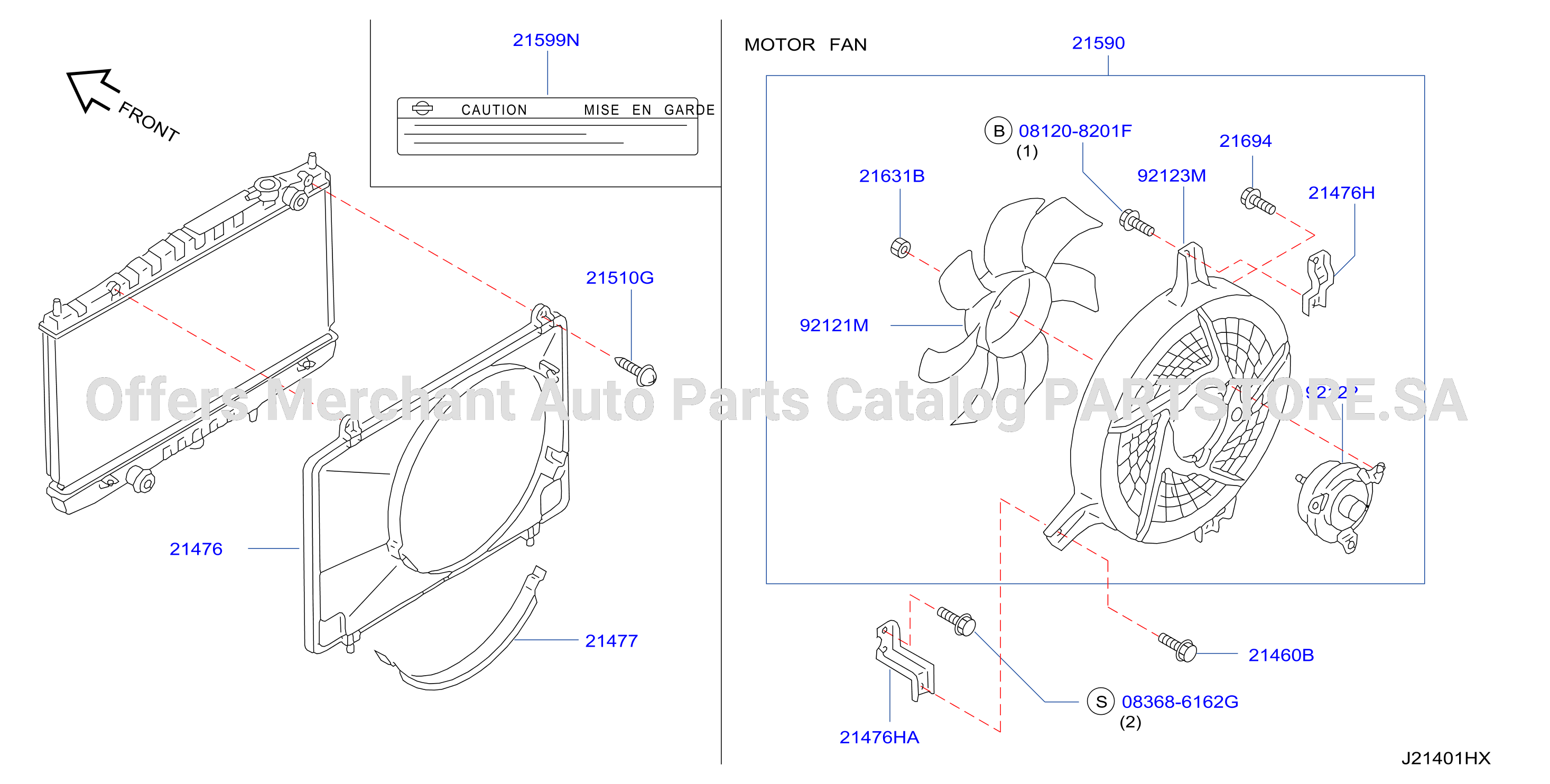 Radiator Shroud Inverter Cooling Shroud Motor Fan