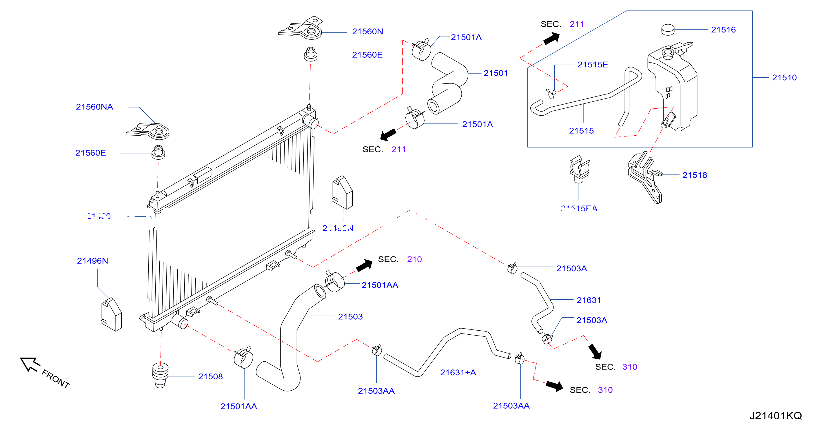 Radiator Shroud Inverter Cooling Fitting Parts
