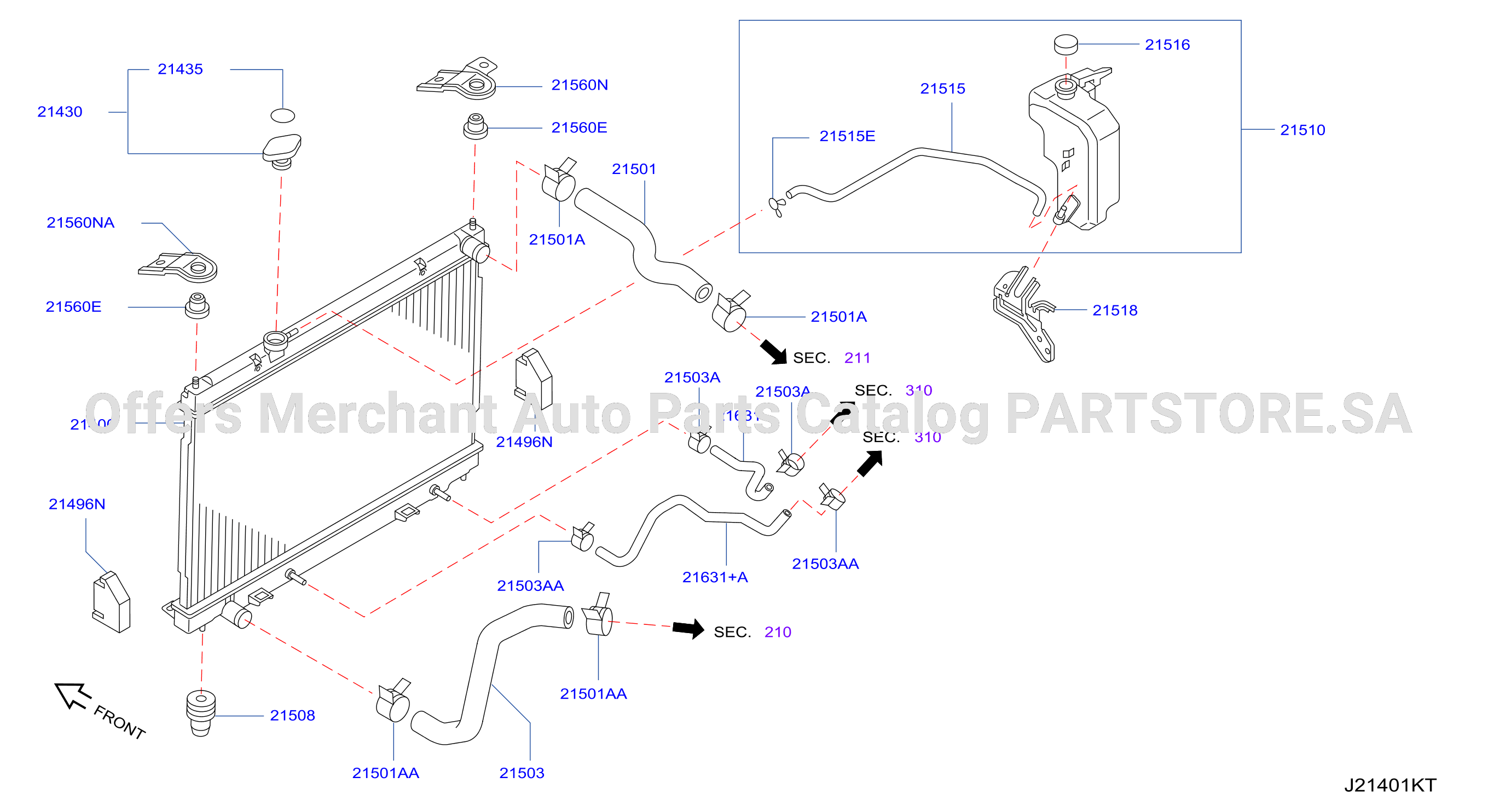 Radiator Shroud Inverter Cooling Fitting Parts