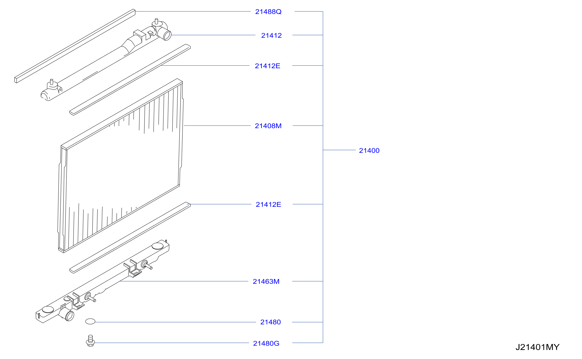 Radiator Shroud Inverter Cooling Radiator