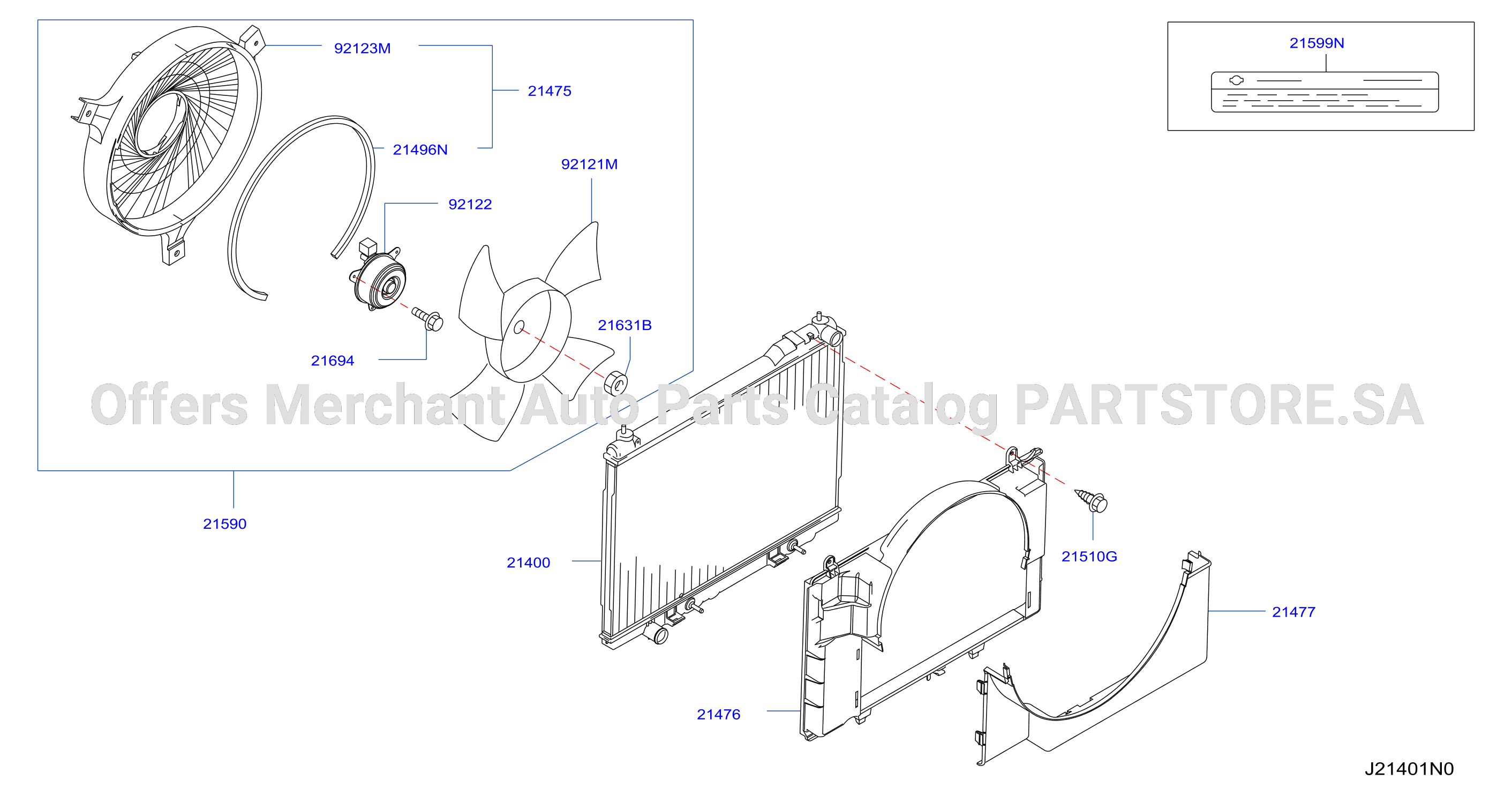 Radiator Shroud Inverter Cooling Shroud