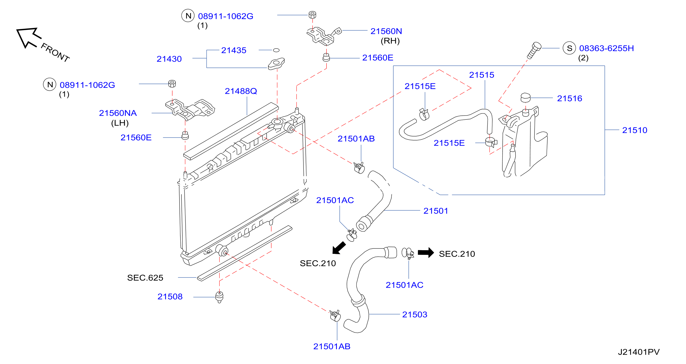 Radiator Shroud Inverter Cooling Fitting Parts