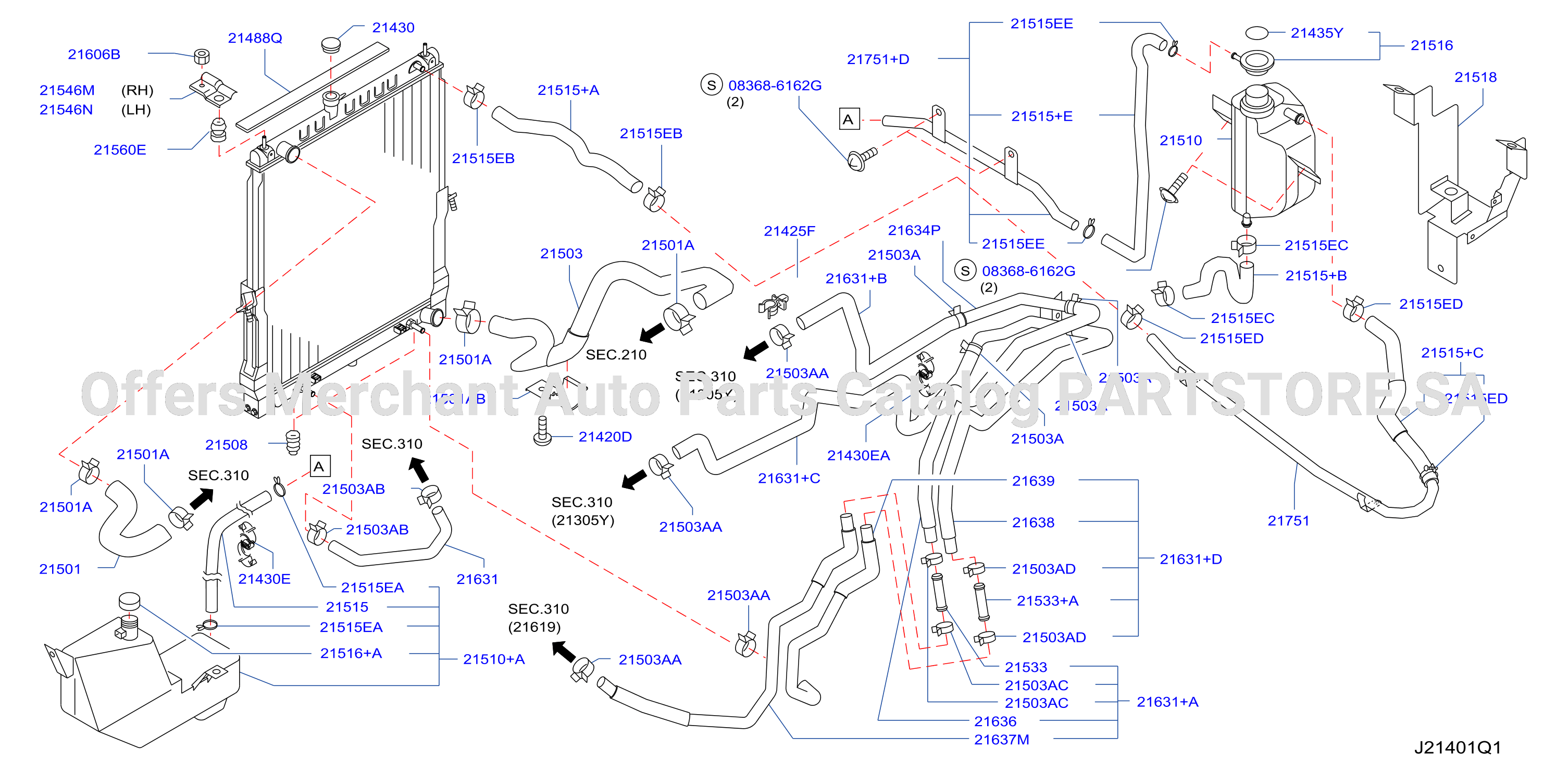 Radiator Shroud Inverter Cooling Fitting Parts 1